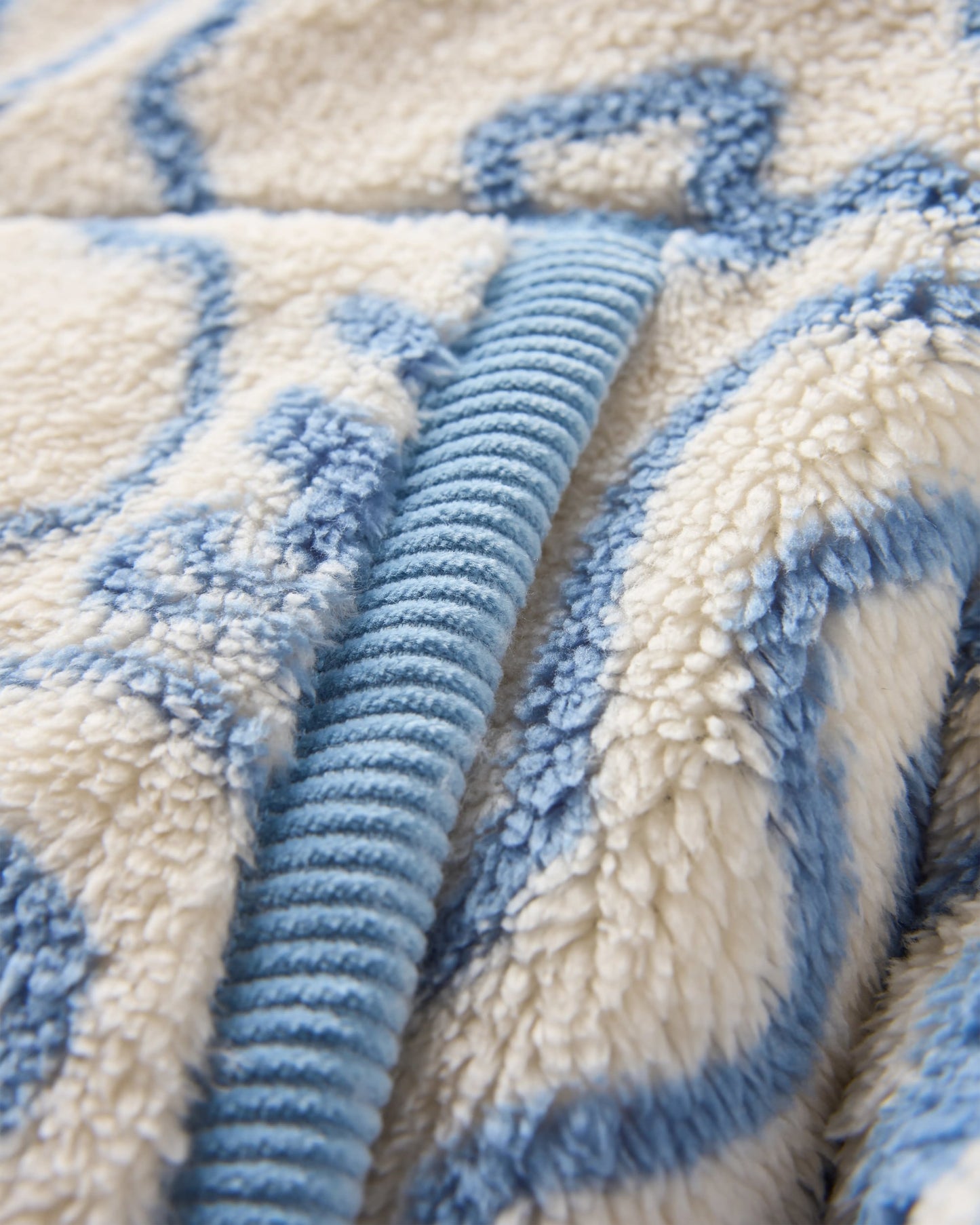 Iris Collarless Recycled Fleece Jacket - Strata Swirl Birch - Flatlay