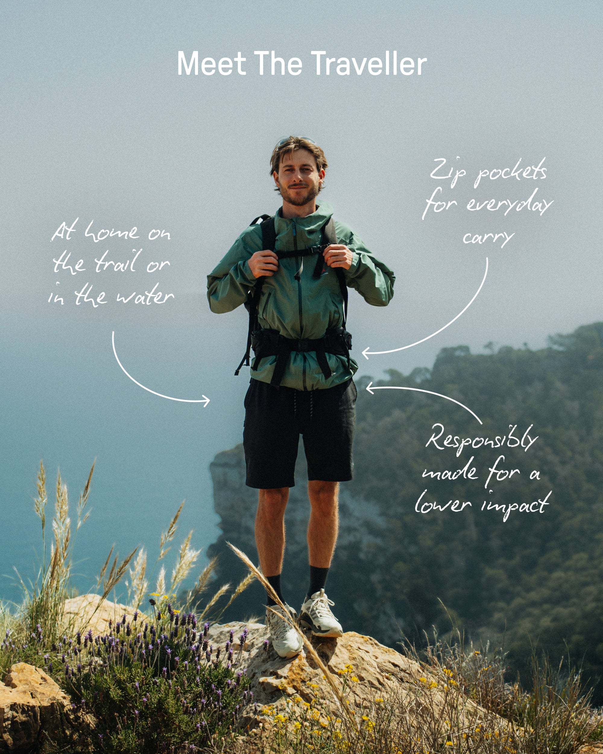 Traveller All Purpose Short - Khaki -