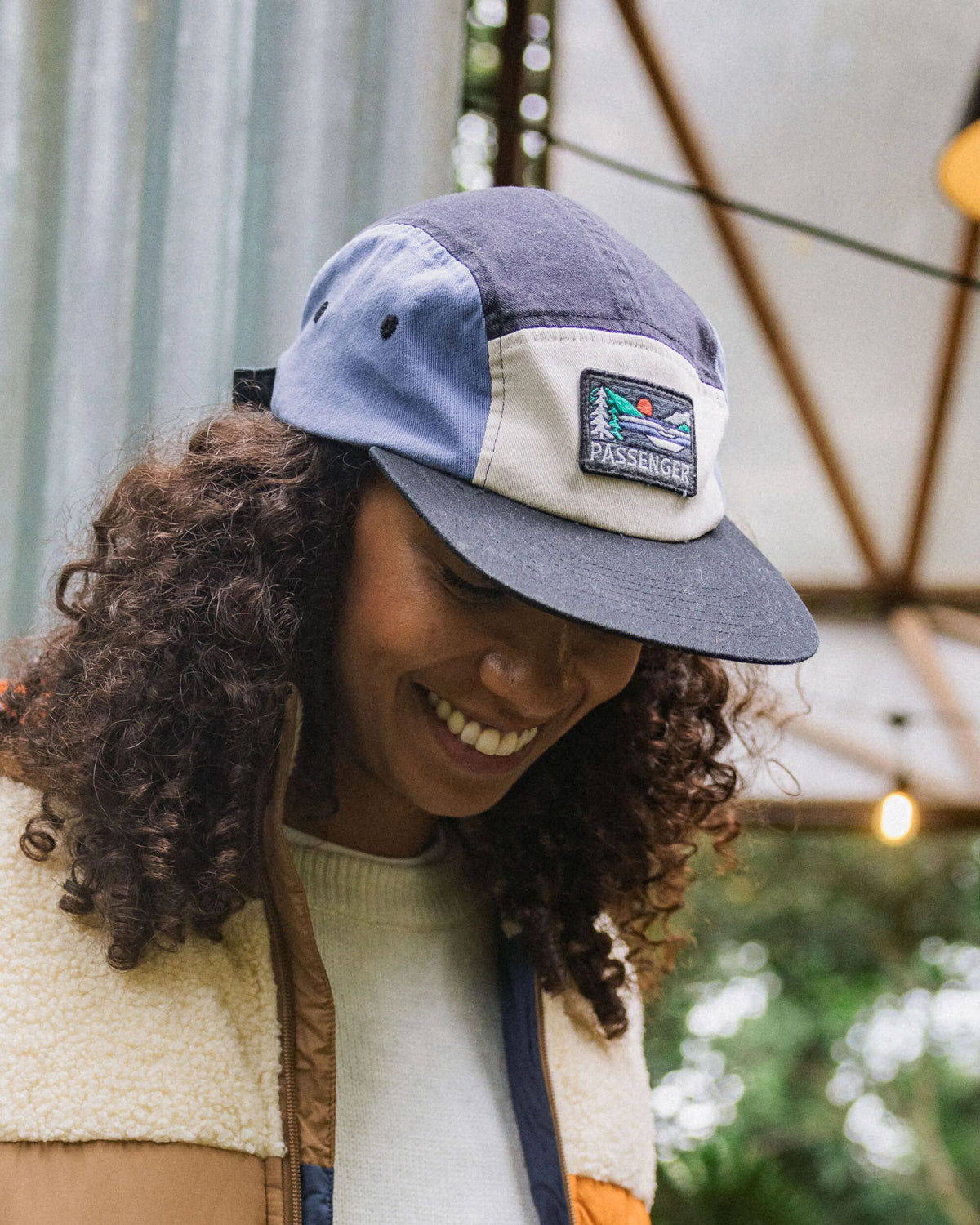 Roamer Recycled 5 Panel Cap - Charcoal Multi - Lifestyle - Female