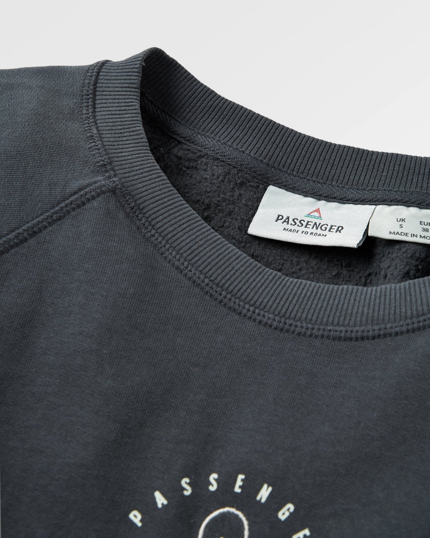 Remote Recycled Cotton Sweatshirt - Black - Flatlay