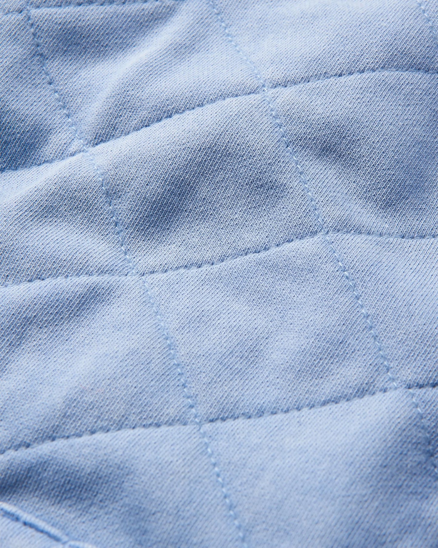 Clementine Quilted Zip-Through - Cornflower - Flatlay