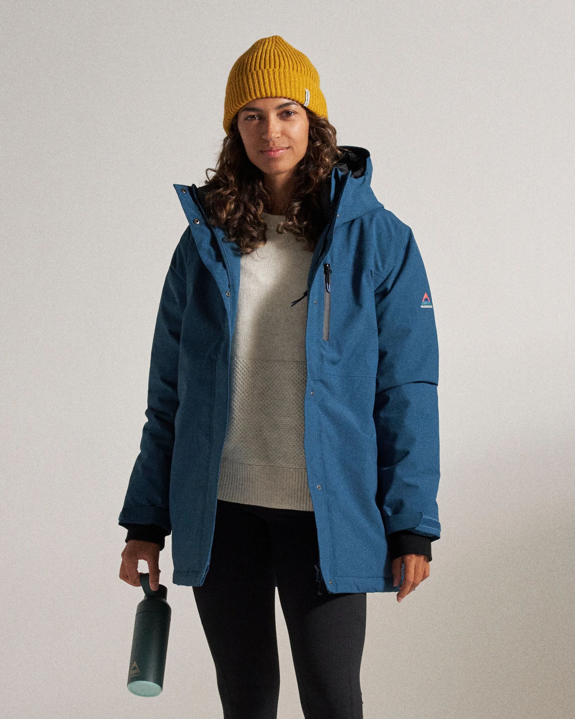 Cloudmont Waterproof Down Parka - Tidal Blue - Studio Model