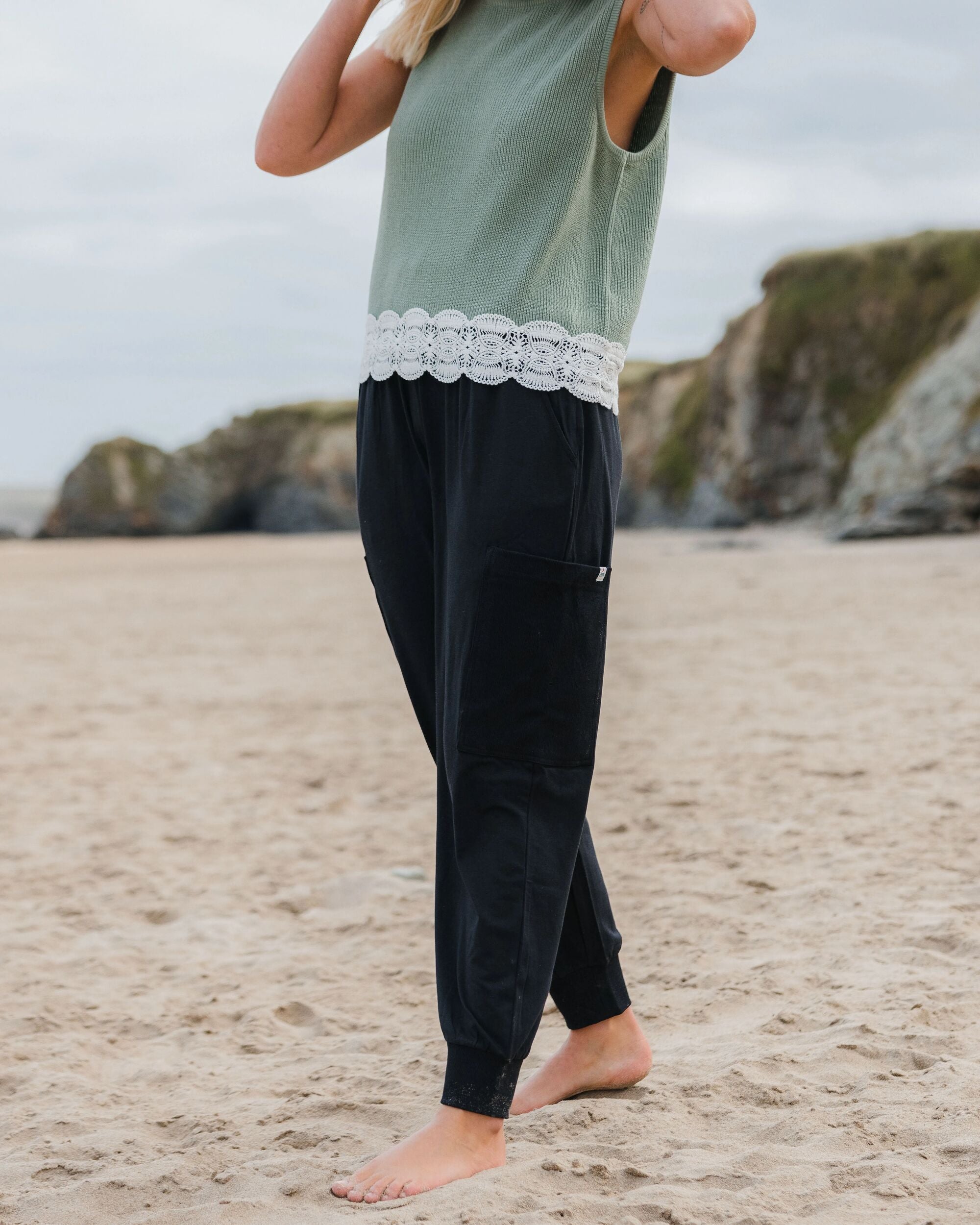 Day Dream Recycled Trouser - Black - Lifestyle