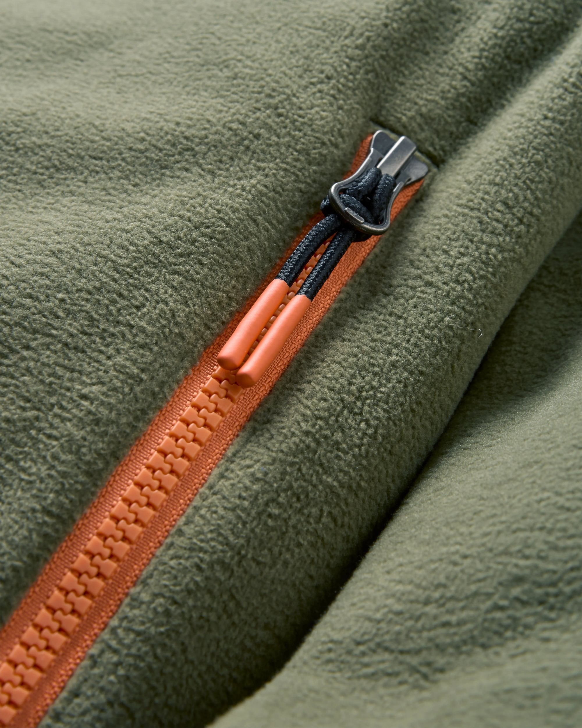 Switchback Recycled Micro Polartec® Fleece - Khaki - Flatlay
