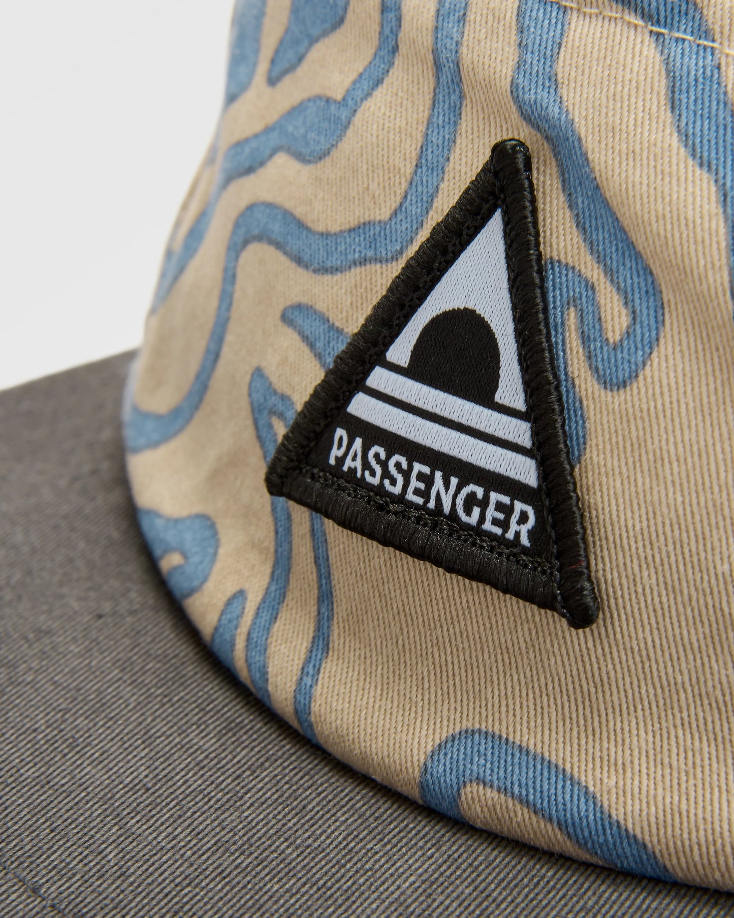 Coast Organic Cotton 5 Panel Cap Snapback Cap - Strata Swirl Birch