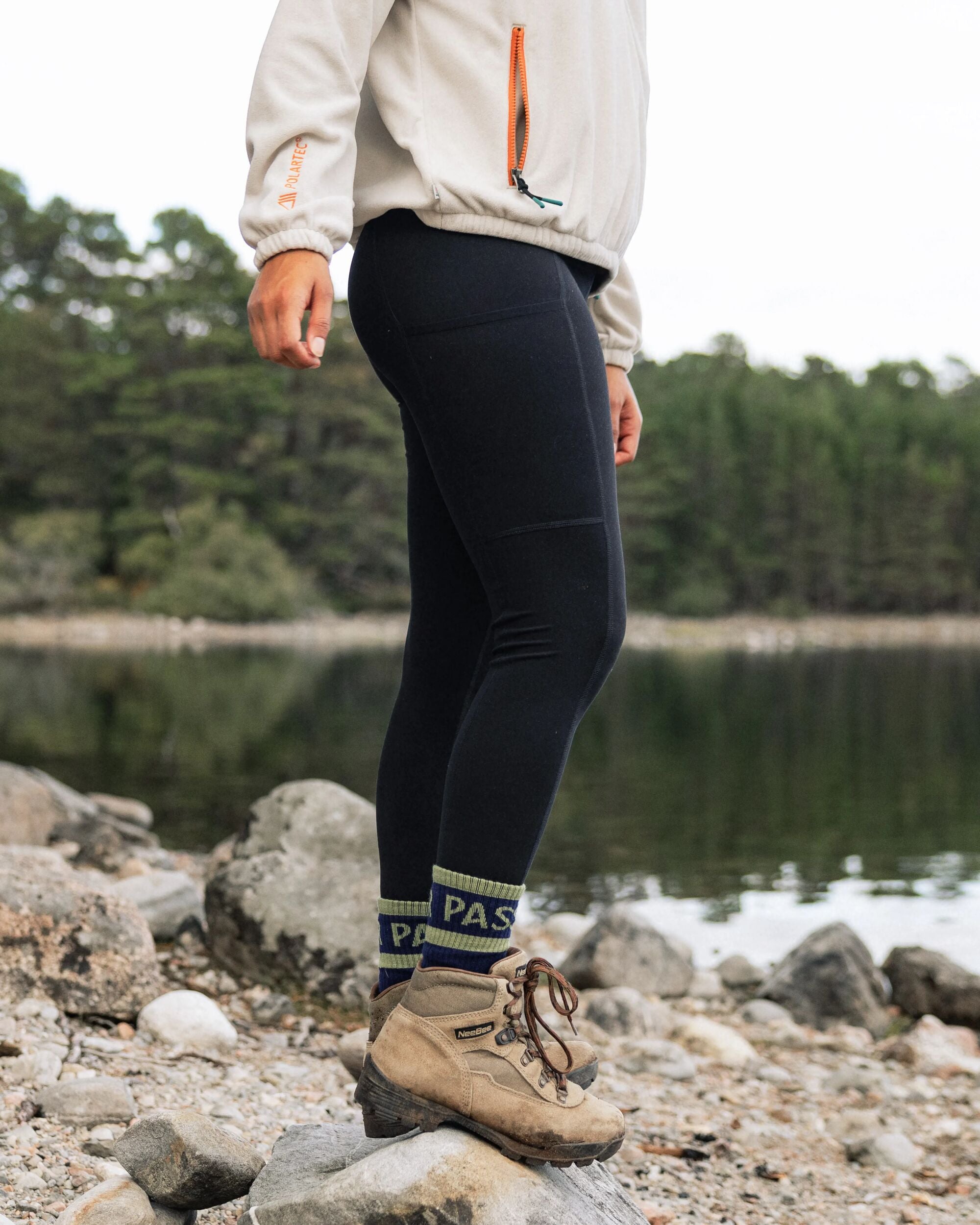 Mantra Recycled Active Legging - Black - Lifestyle