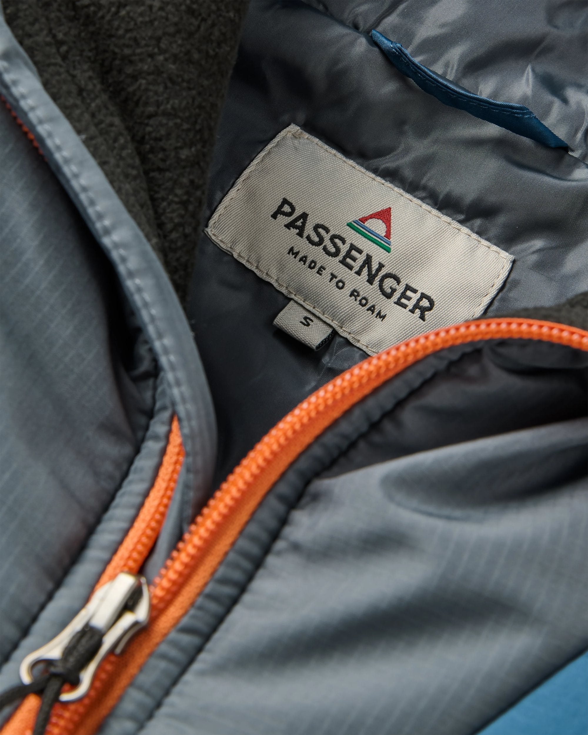 Ocean Recycled Insulated 1/2 Zip Jacket - Ensign Blue - Flatlay