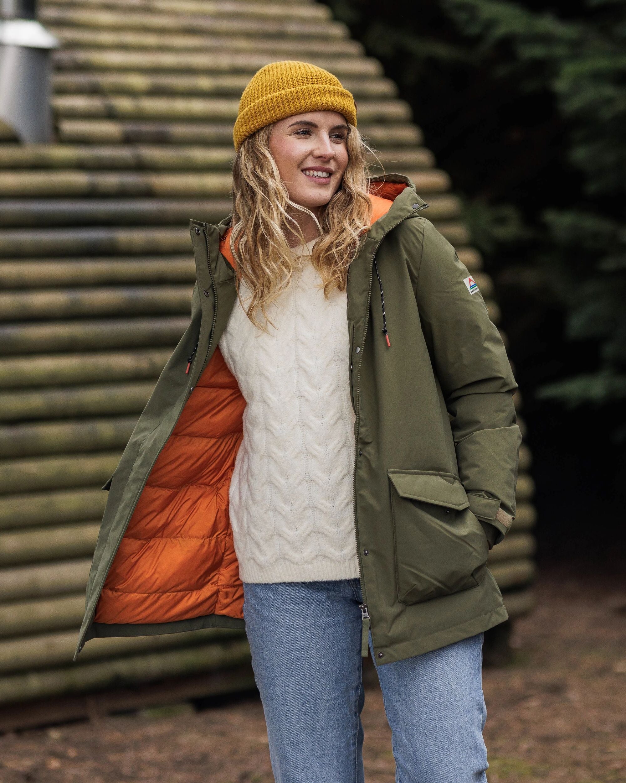 Alaska Recycled Insulated Parka - Khaki - Lifestyle