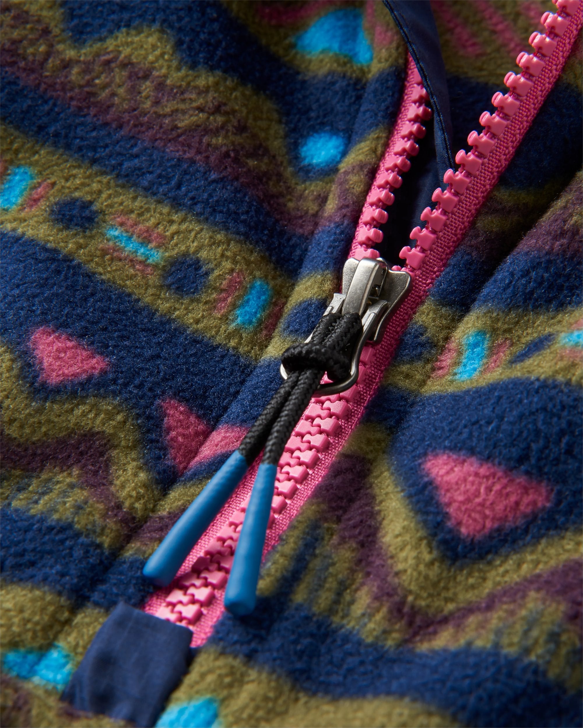 Sorrel Recycled Polar Fleece - Mountain Geo Multi - Flatlay