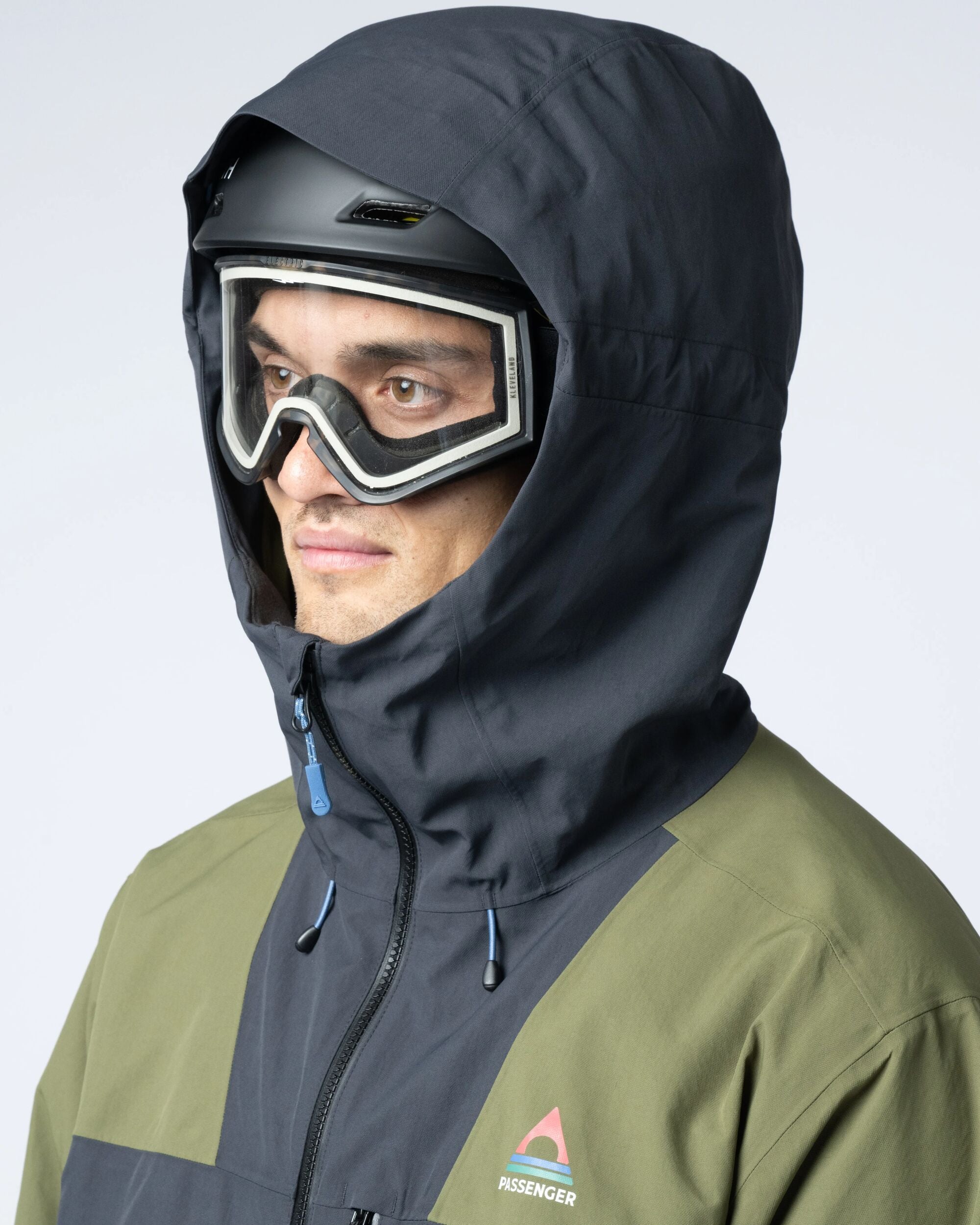 Snowscape Men's Recycled Jacket - Black - Flatlay