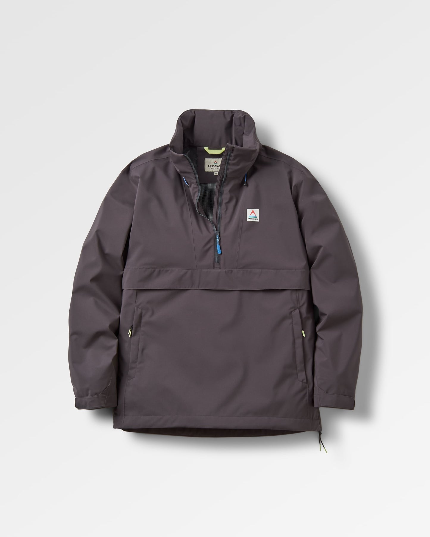 Diablo Recycled Waterproof Anorak - Faded Black - Flatlay