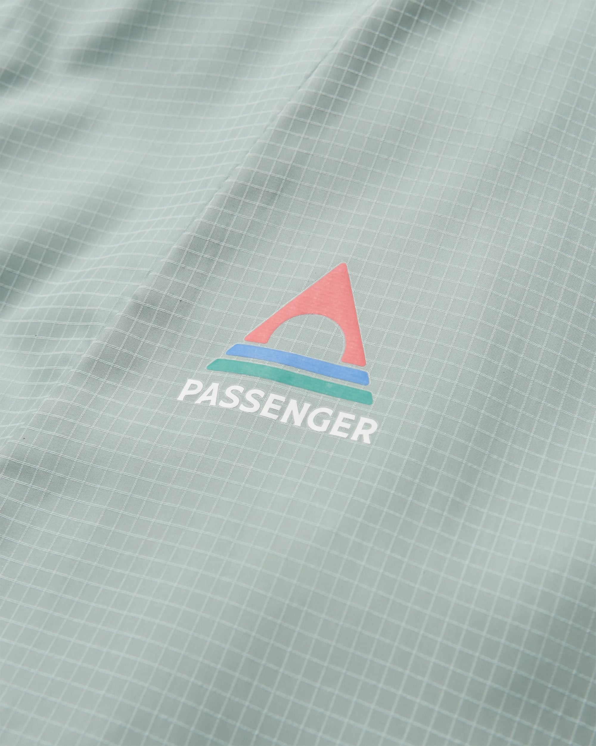 Viento Recycled Windshell Jacket - Pistachio/Dark Denim - Flatlay