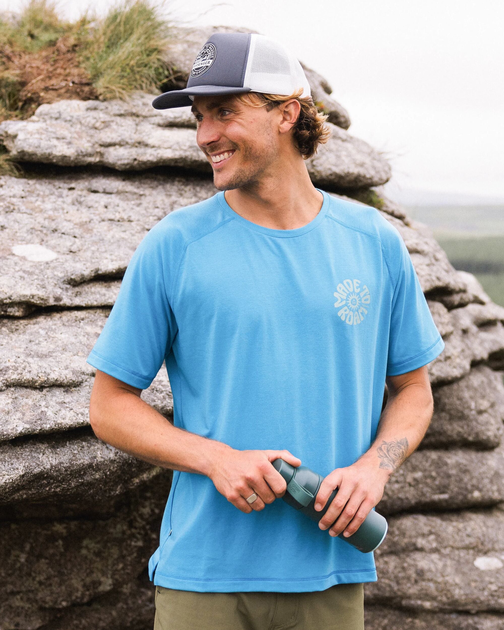 Breeze DriRelease® Trail Men's T-Shirt - Bluejay - Lifestyle