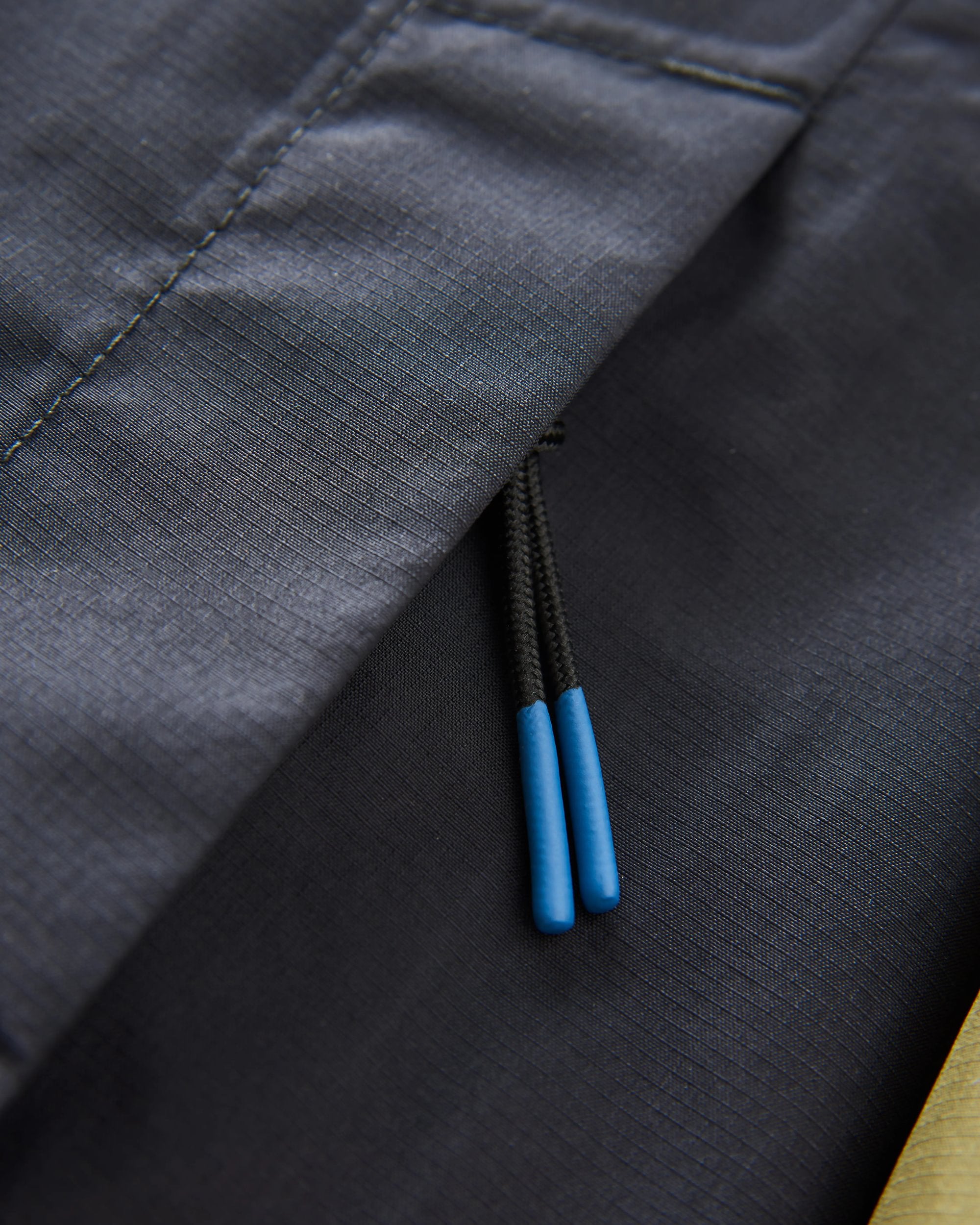 Trailscape Men's Recycled Waterproof Jacket - Black/Khaki - Flatlay