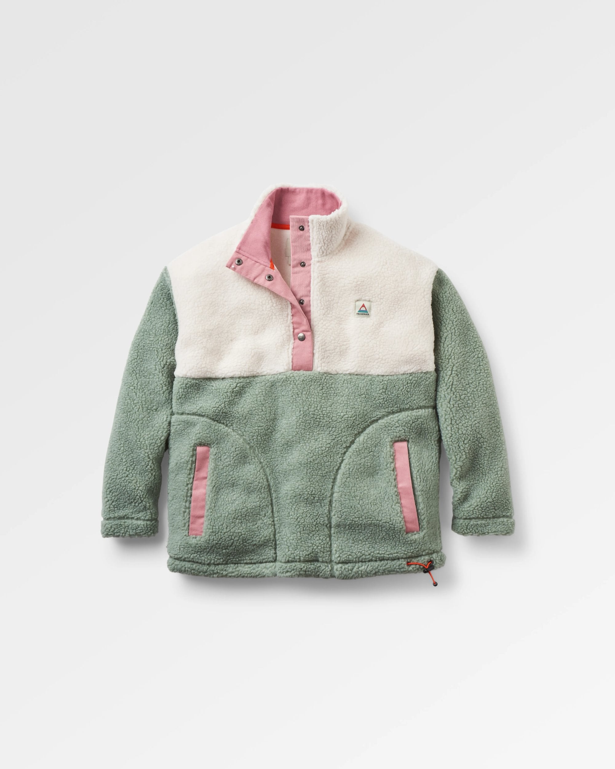 Create Recycled Deep-Pile Sherpa Fleece - Pistachio - Flatlay