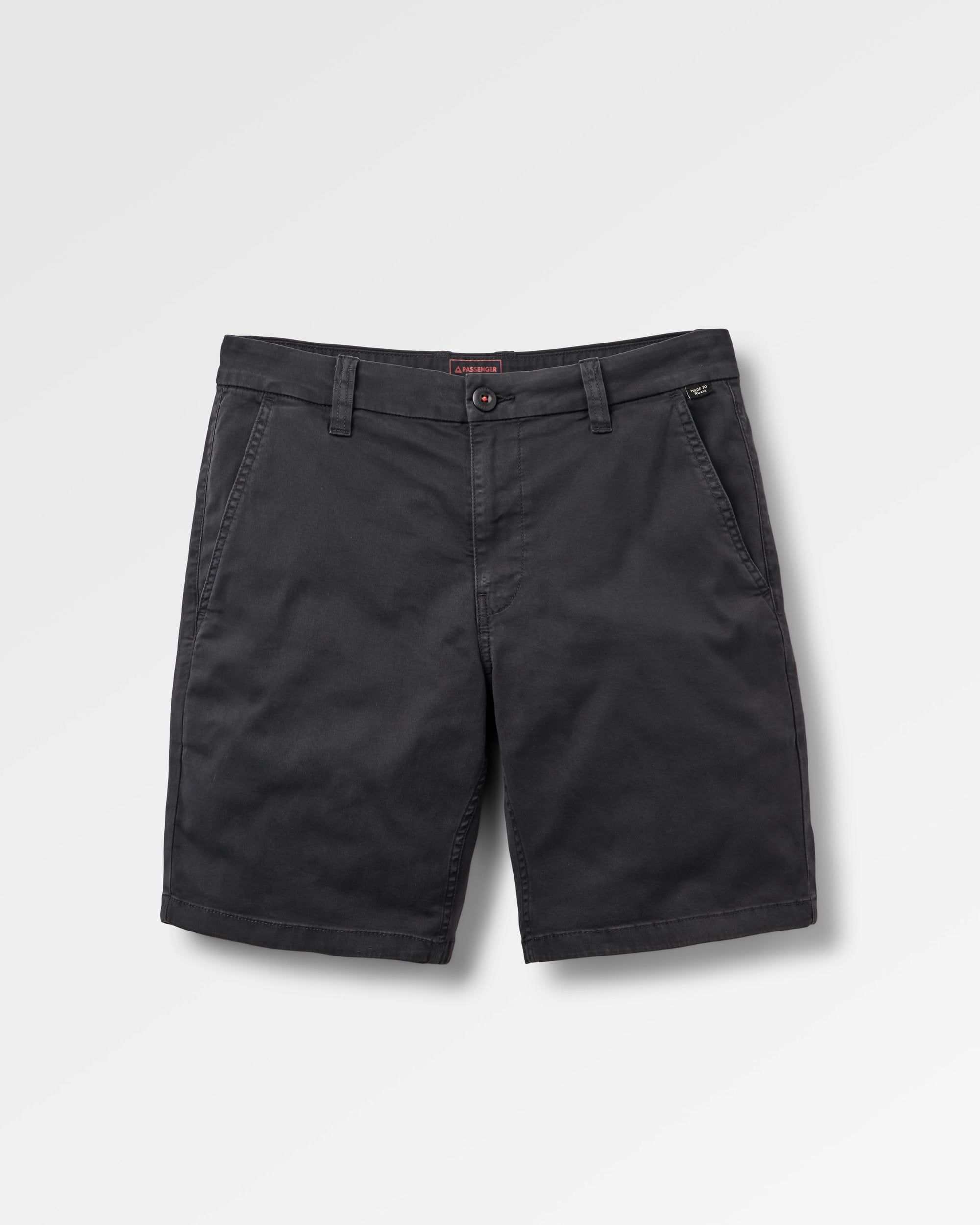 365 Organic Cotton Shorts 2.0 - Faded Black - Flatlay