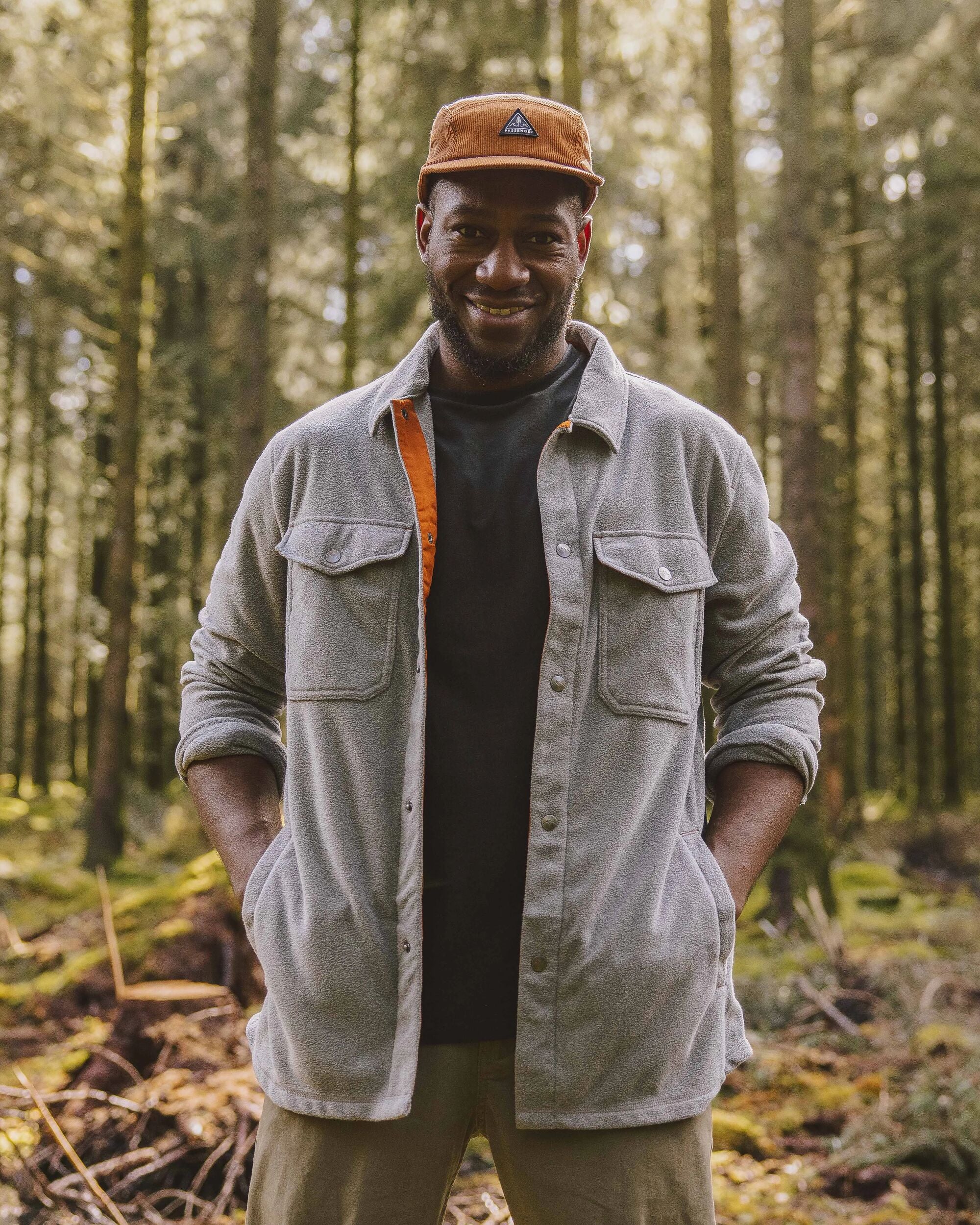 Maple Recycled Polar Fleece Shirt - Grey Marl 2 - Lifestyle