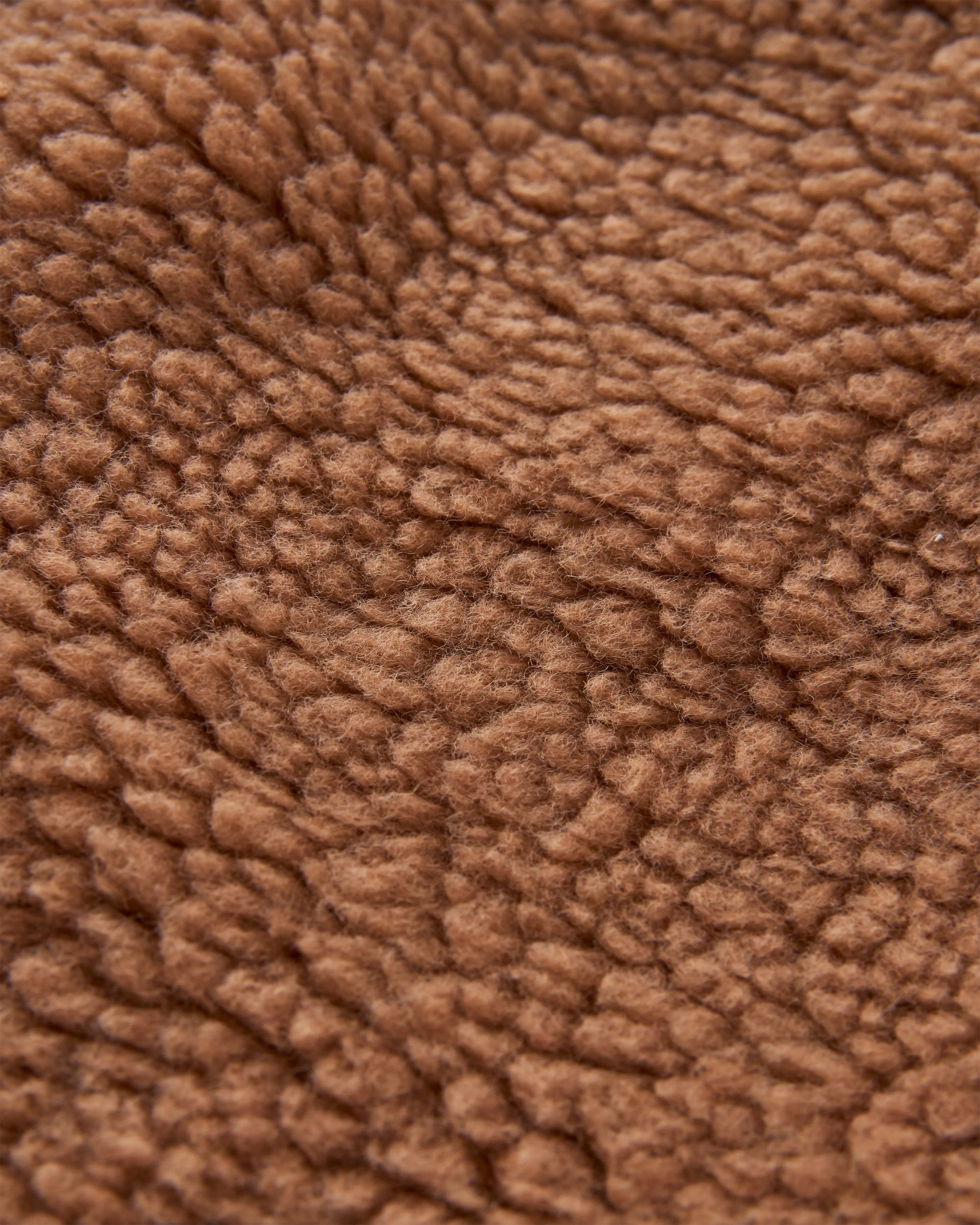 Valiant Deep-Pile Sherpa Fleece - Toffee - Flatlay