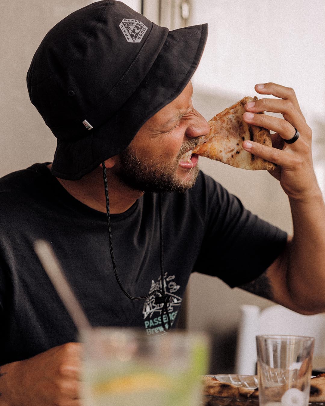 Male_Shaded Organic Bucket Hat - Black