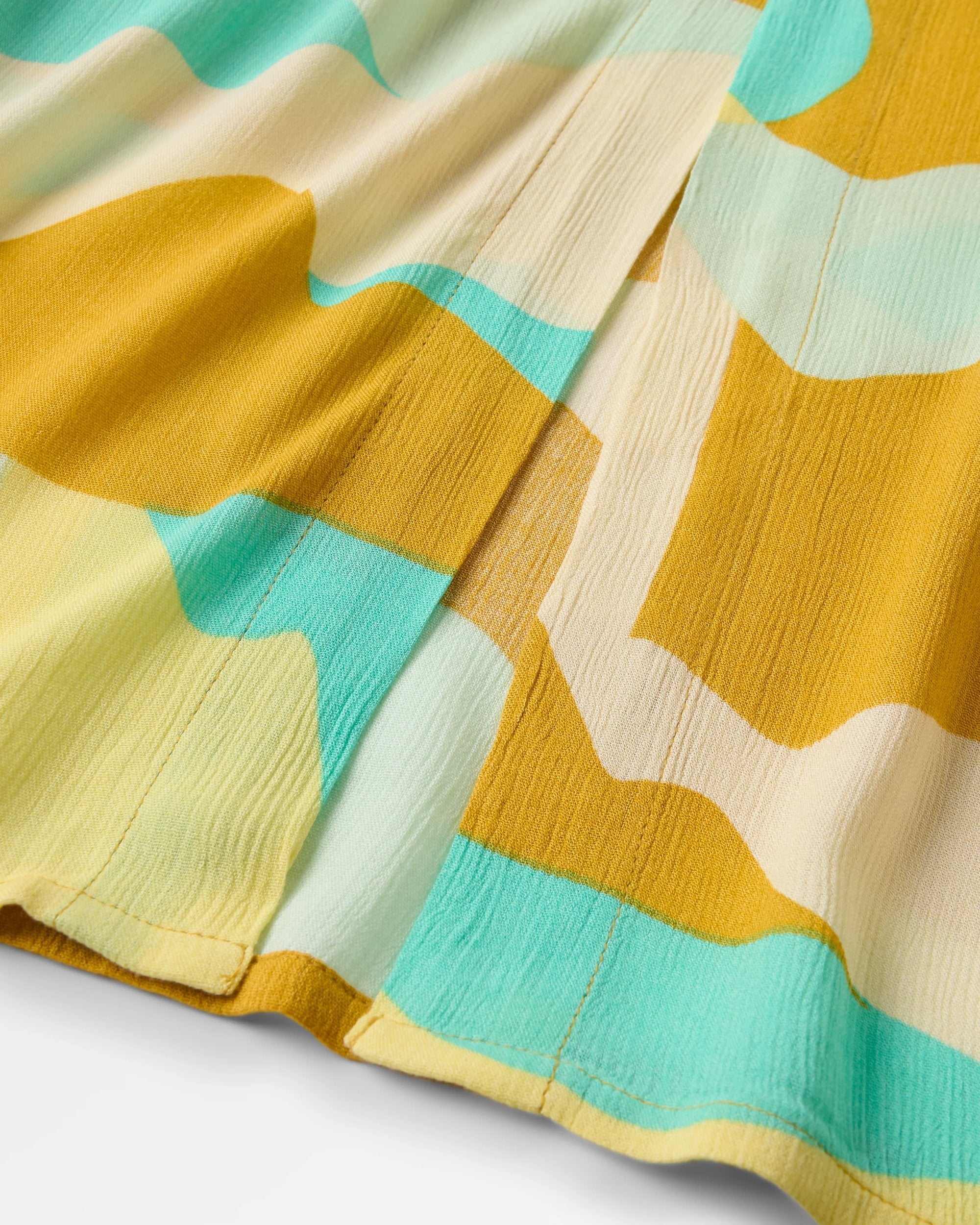 Hannah Skirt - Vista Patchwork Yellow - Flatlay