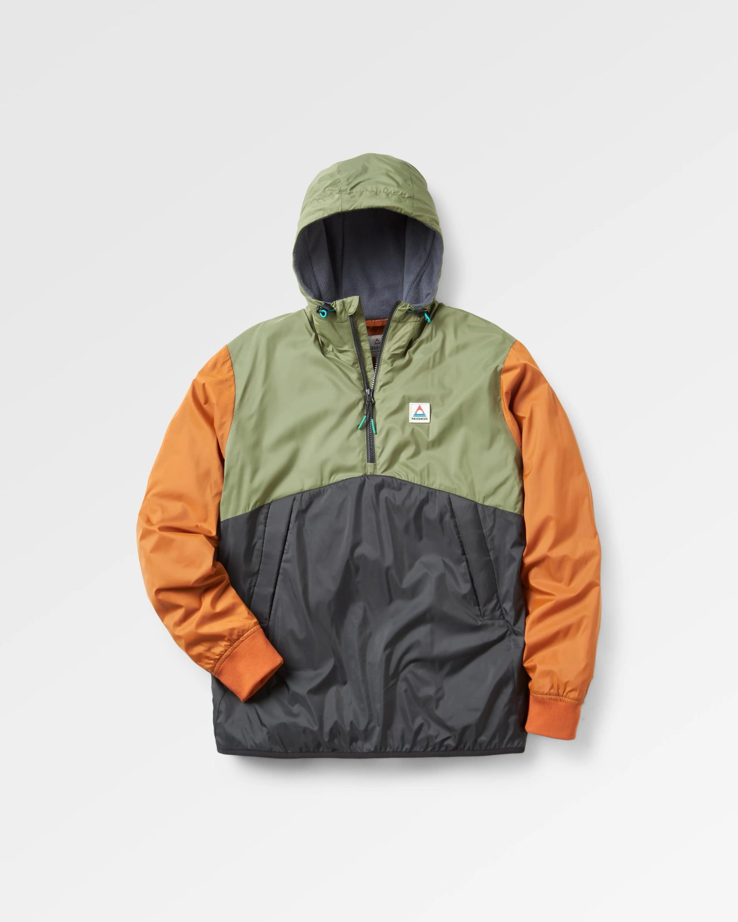 Dusk Recycled Insulated Anorak - Dusty Olive - Flatlay