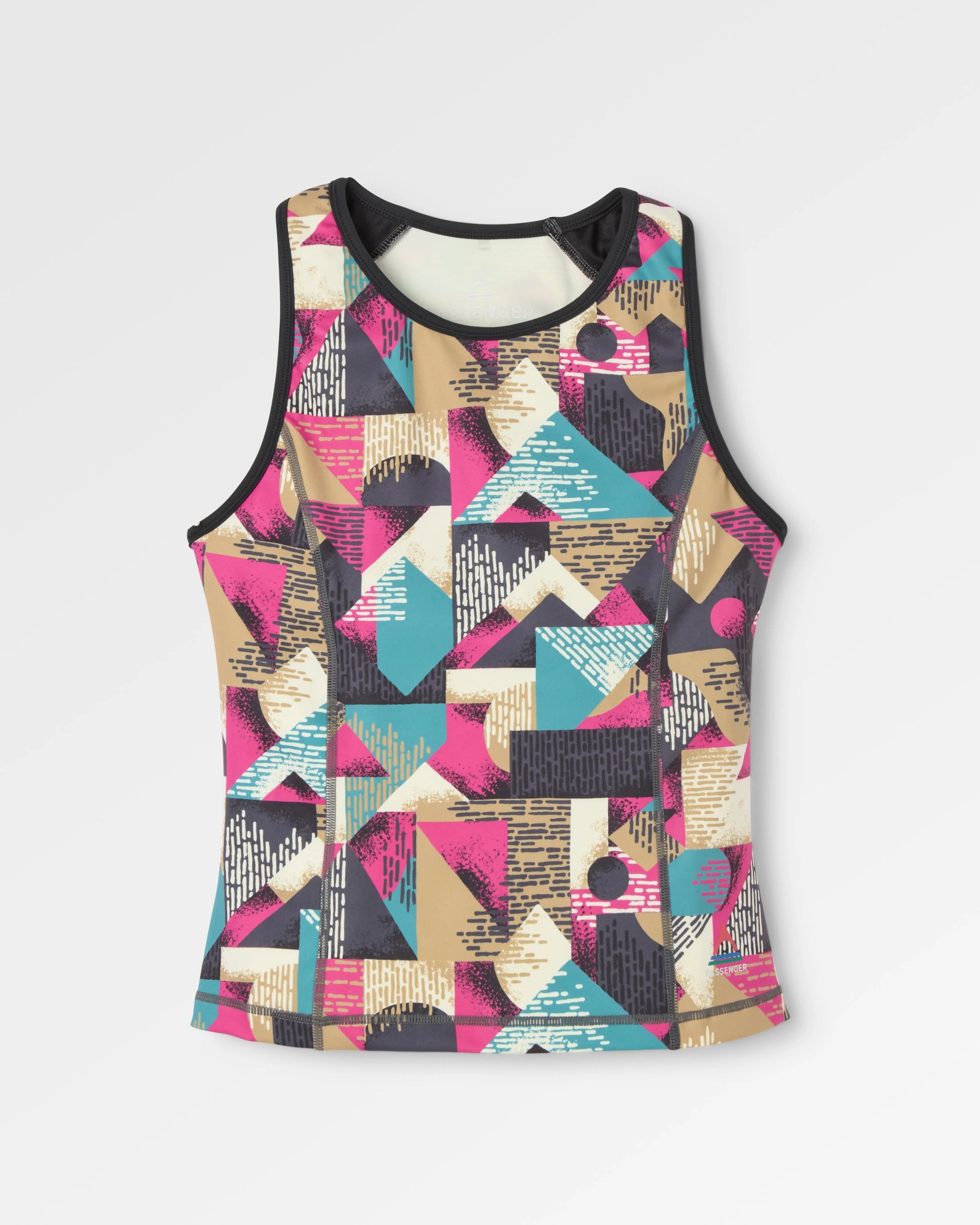 Solscape Active Vest - Mosaic Mountain Charcoal - Flatlay
