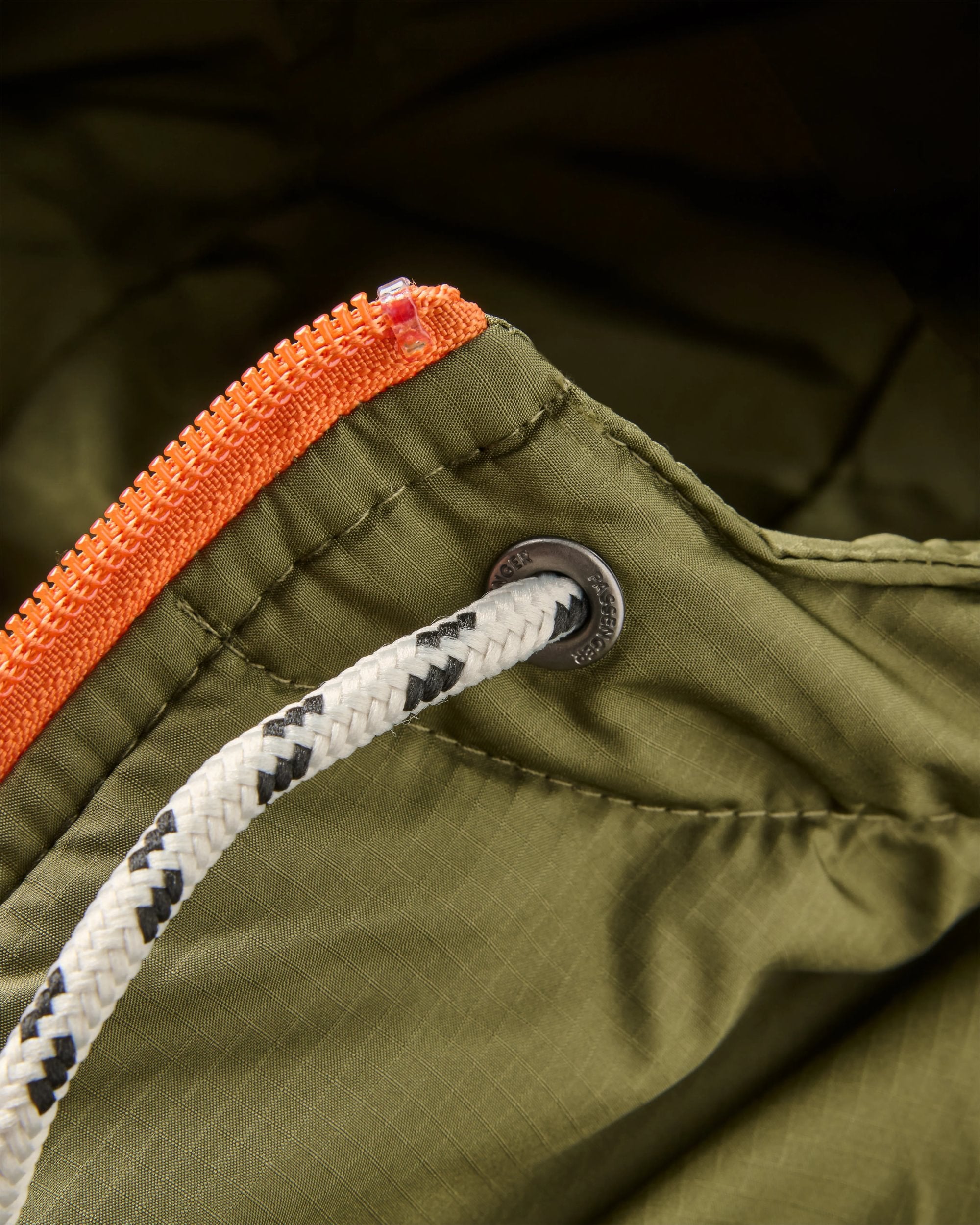 Woodland Hooded 1/2 Zip Recycled Polar Fleece - True Black/ Khaki - Flatlay