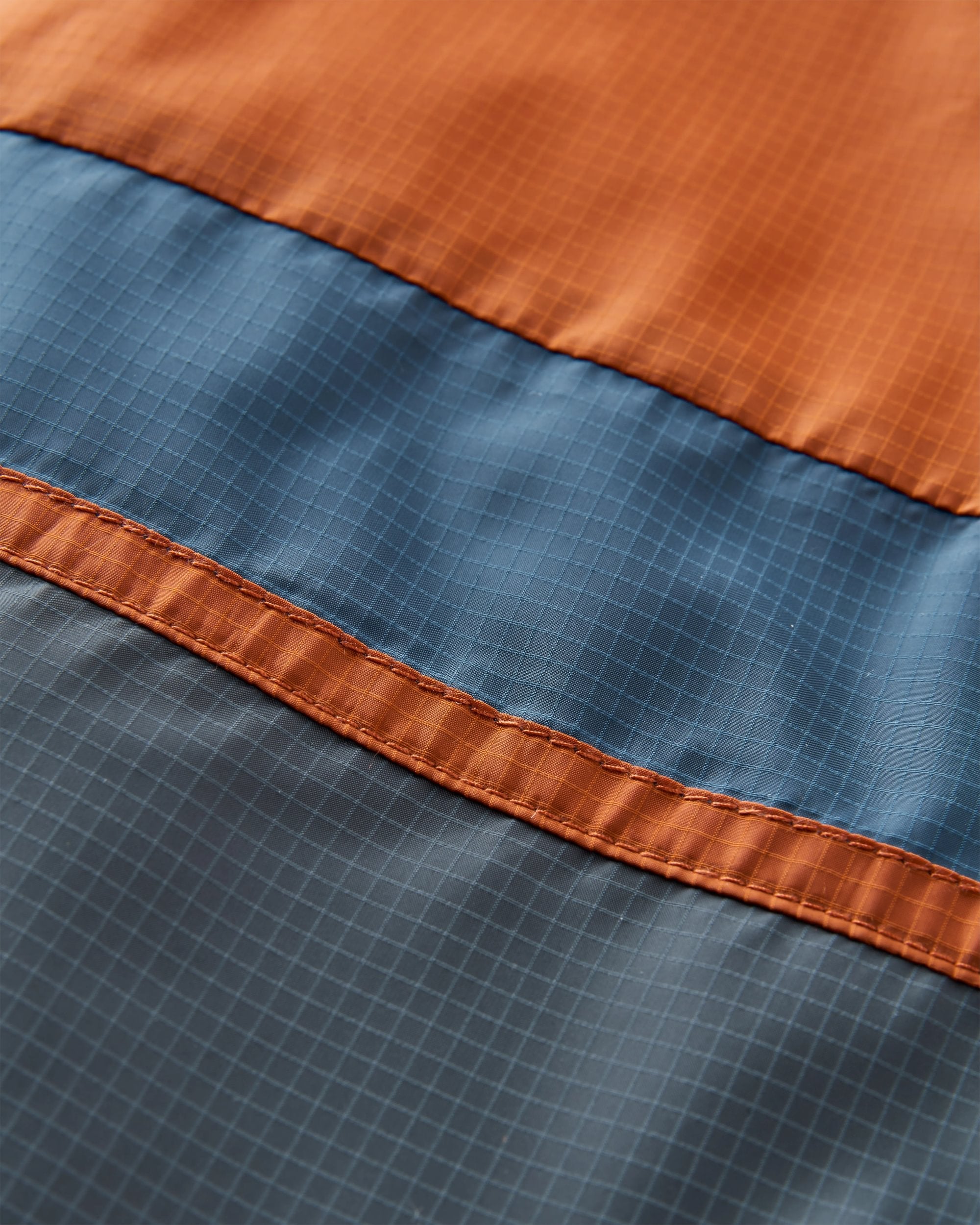 Gusto Recycled Windshell Jacket - Sunset Orange/Charcoal - Flatlay