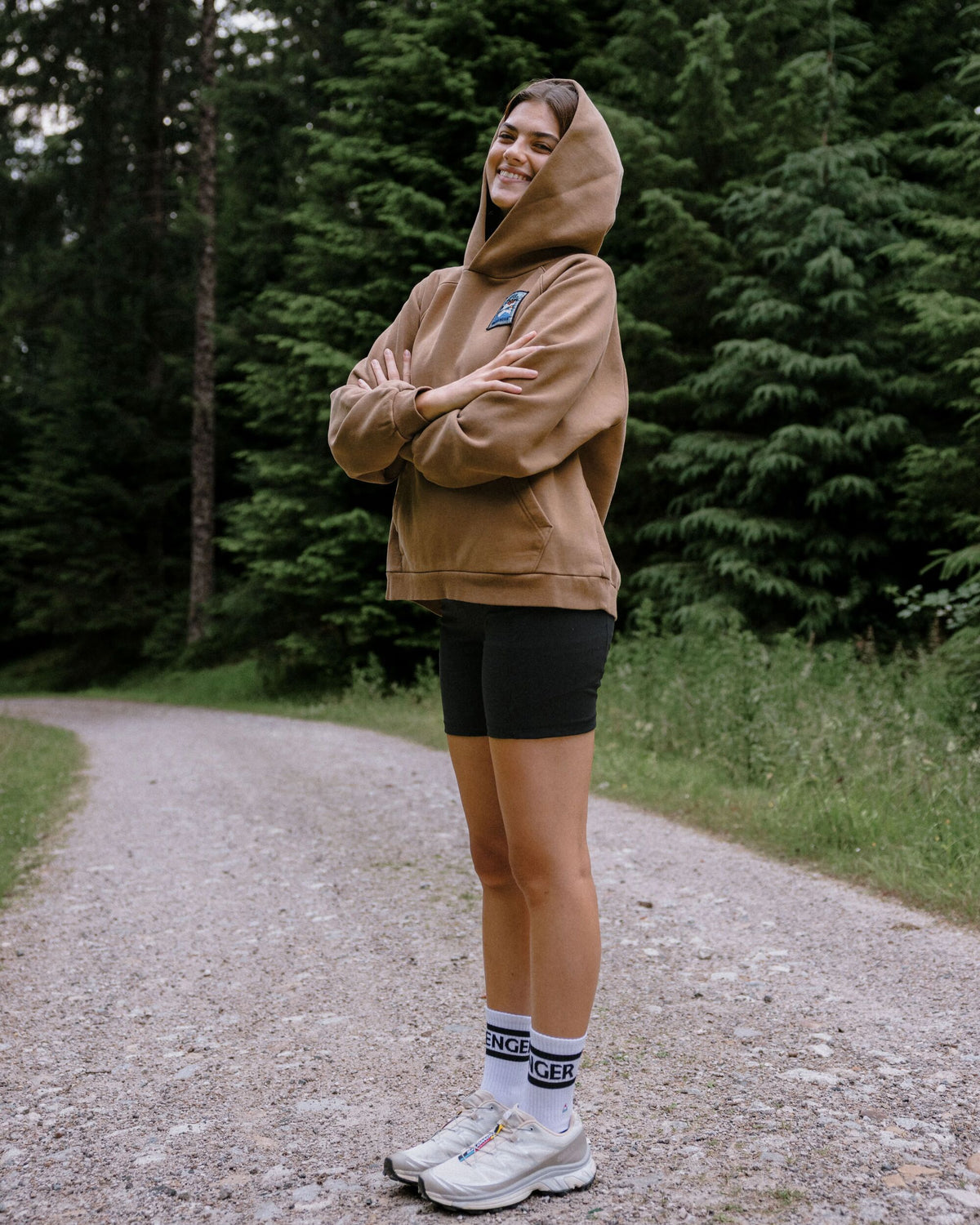 Downtime Heavyweight Hoodie - Caramel Brown - Lifestyle