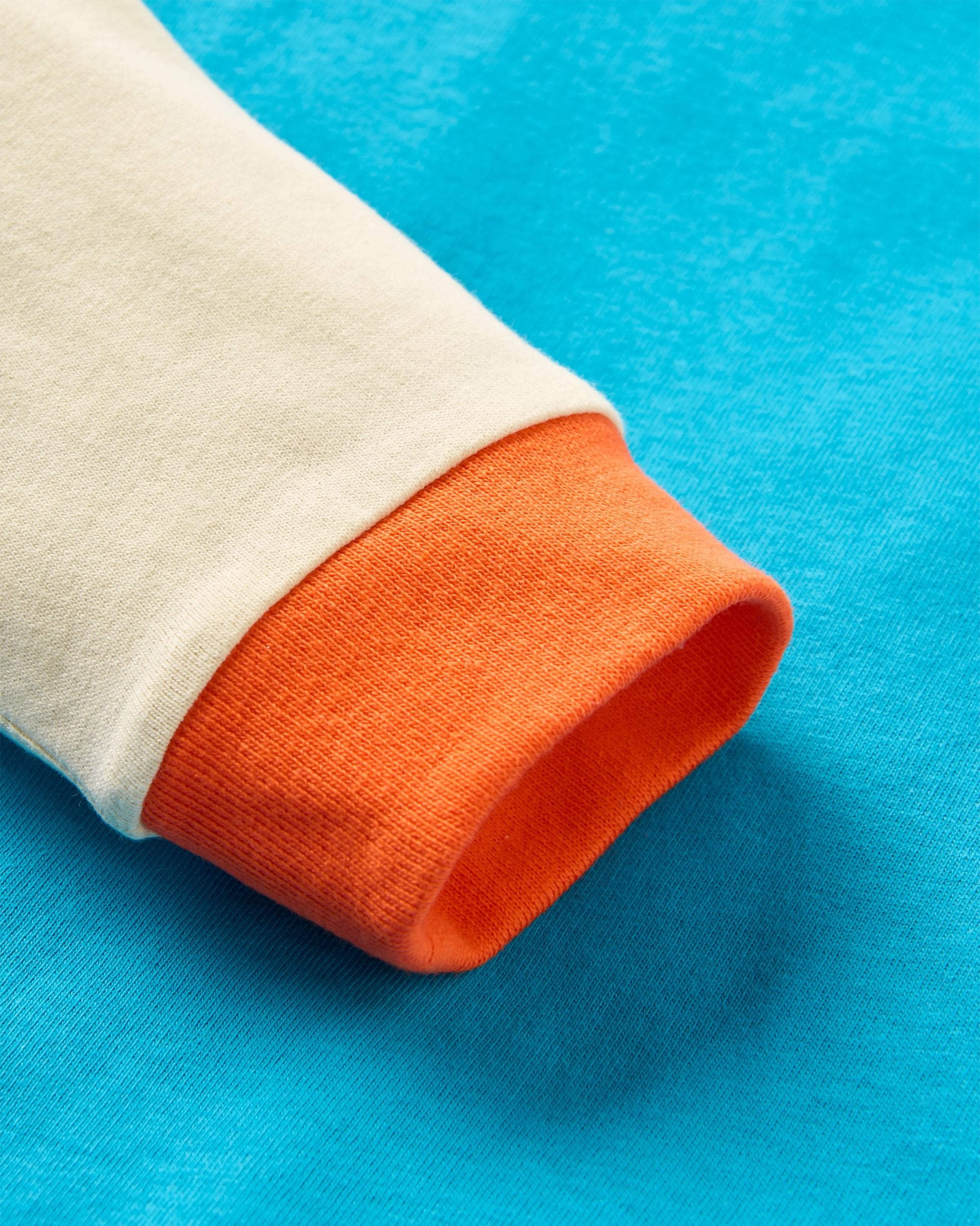 Riser Recycled Cotton LS T-Shirt - Bluejay - Flatlay