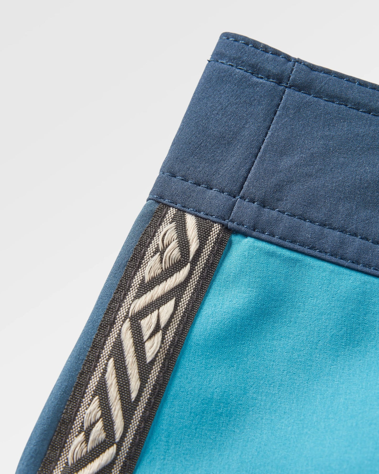Hollow Recycled Boardshort - Blue Pool - Flatlay