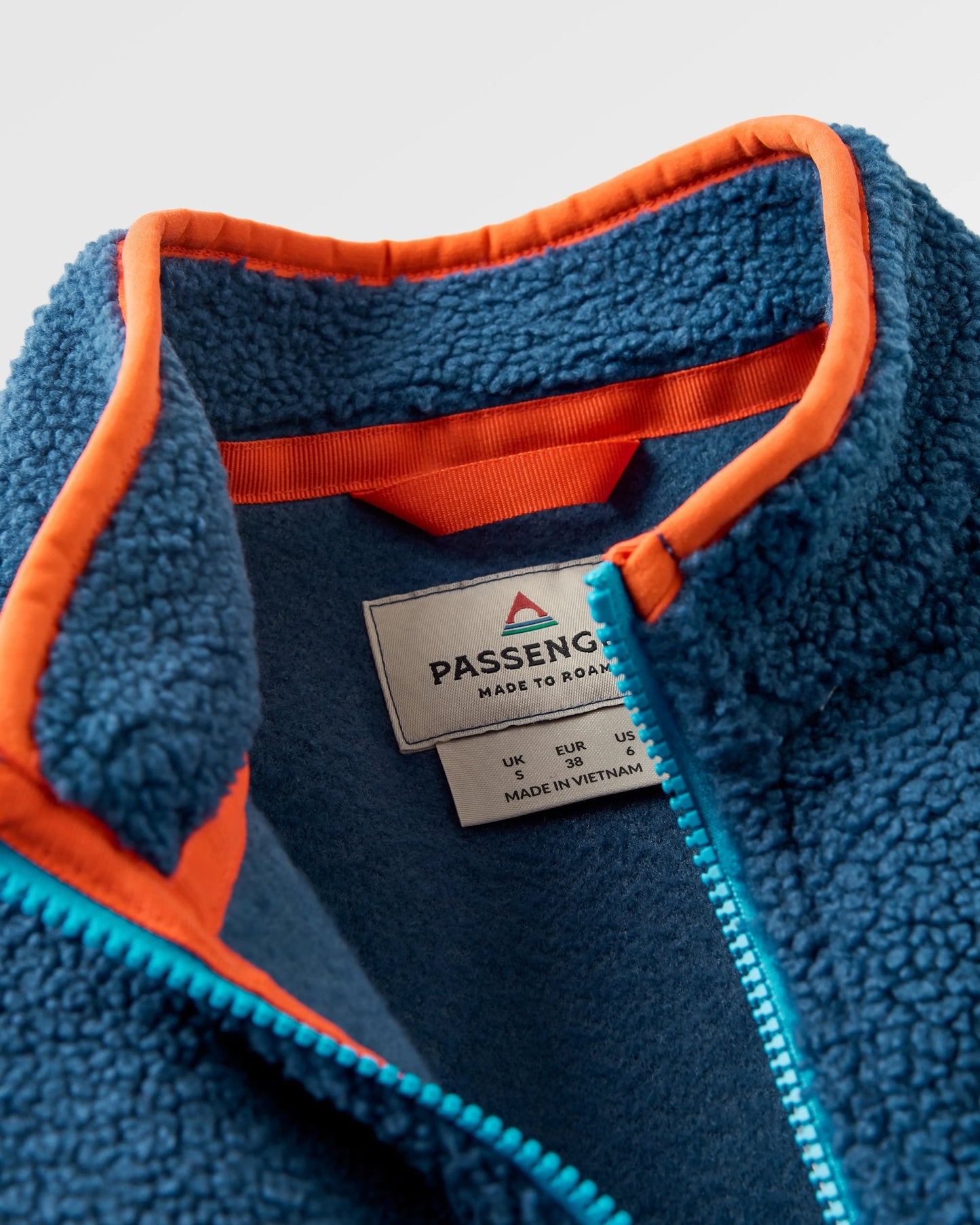 Ravi Recycled Sherpa Fleece - Dark Denim