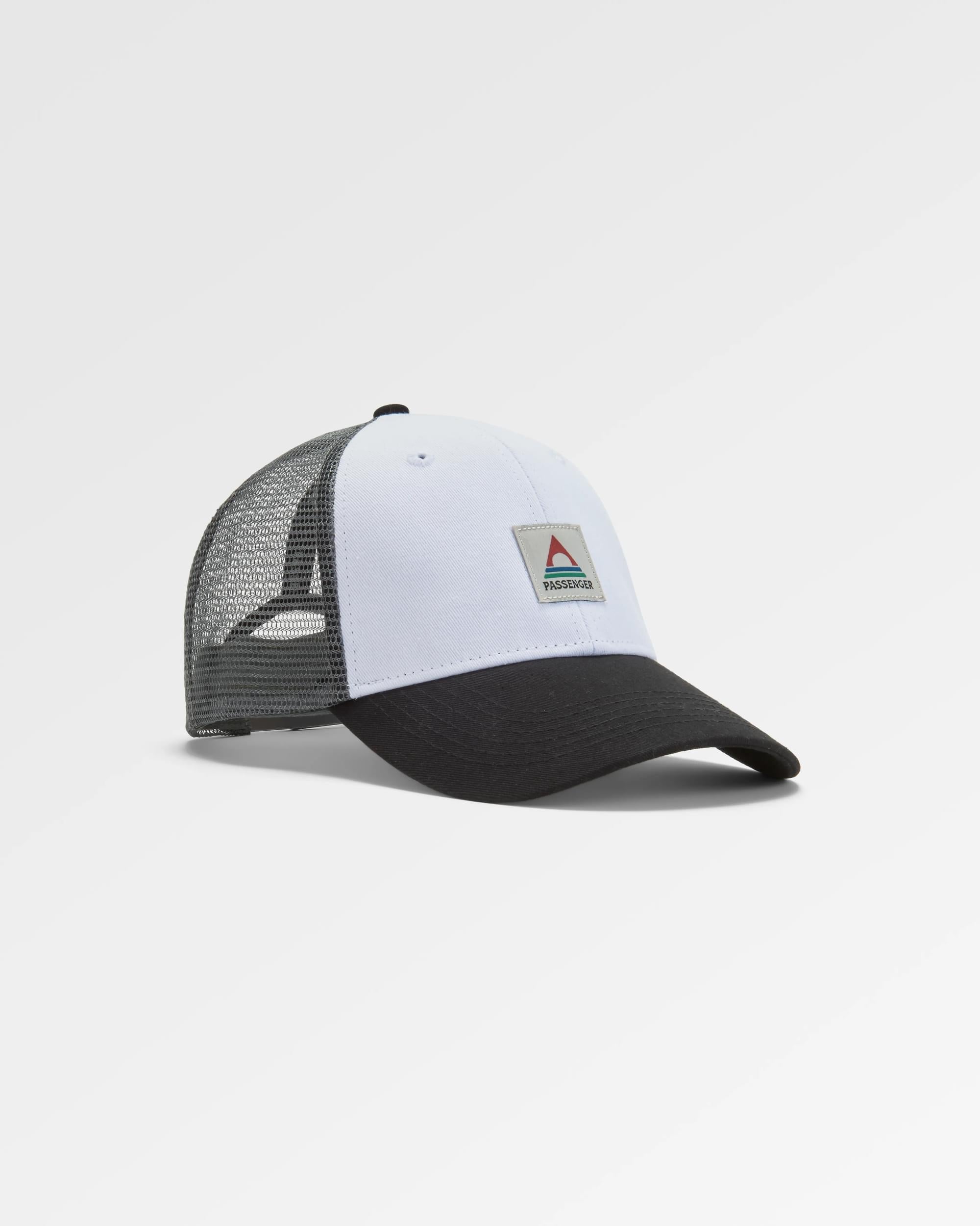 Heritage Mesh Snapback Cap - Storm Grey/ Black - Flatlay