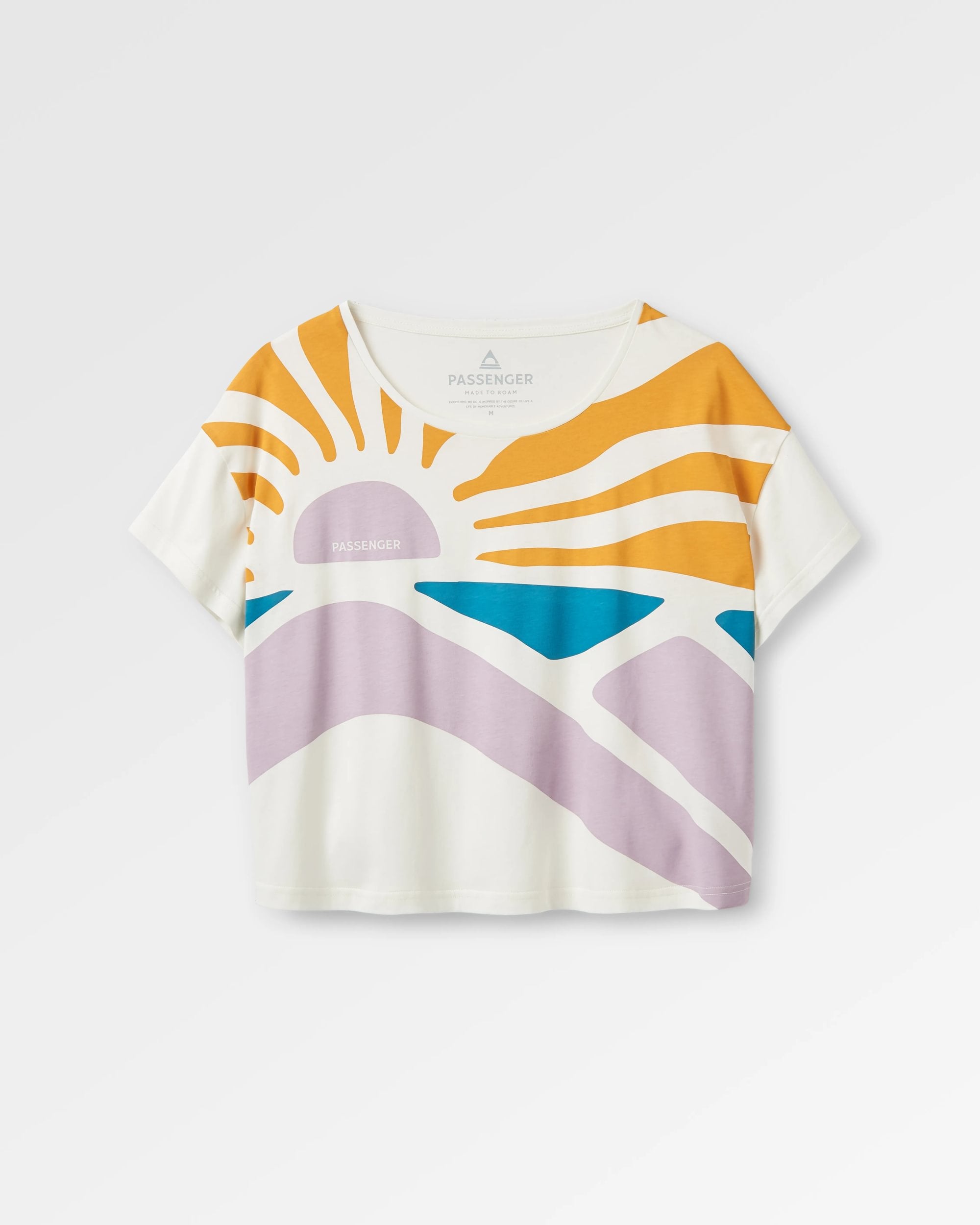 Sunsets Organic Cotton T-Shirt - Marshmallow - Flatlay