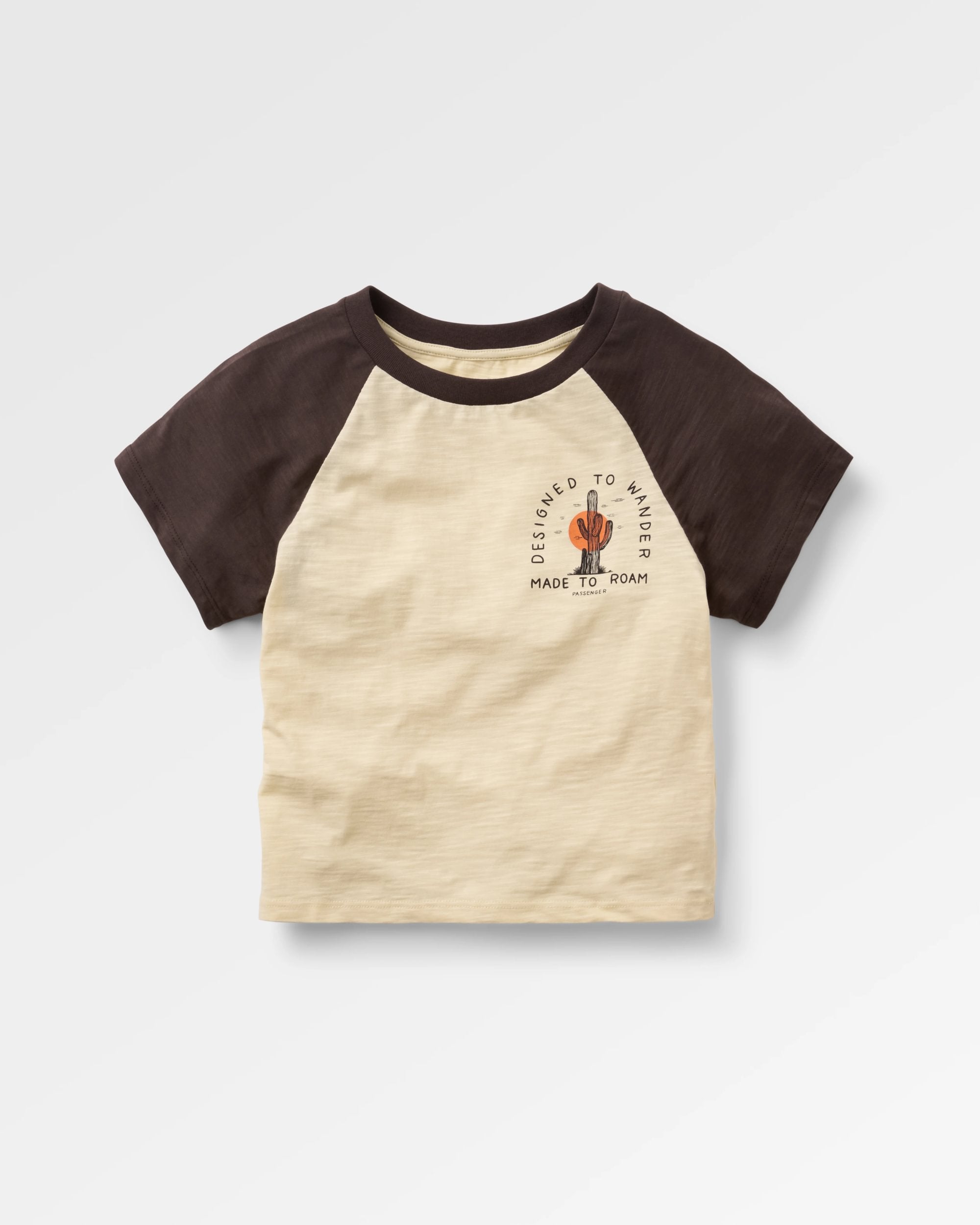 Explore Raglan T-Shirt - Birch - Flatlay