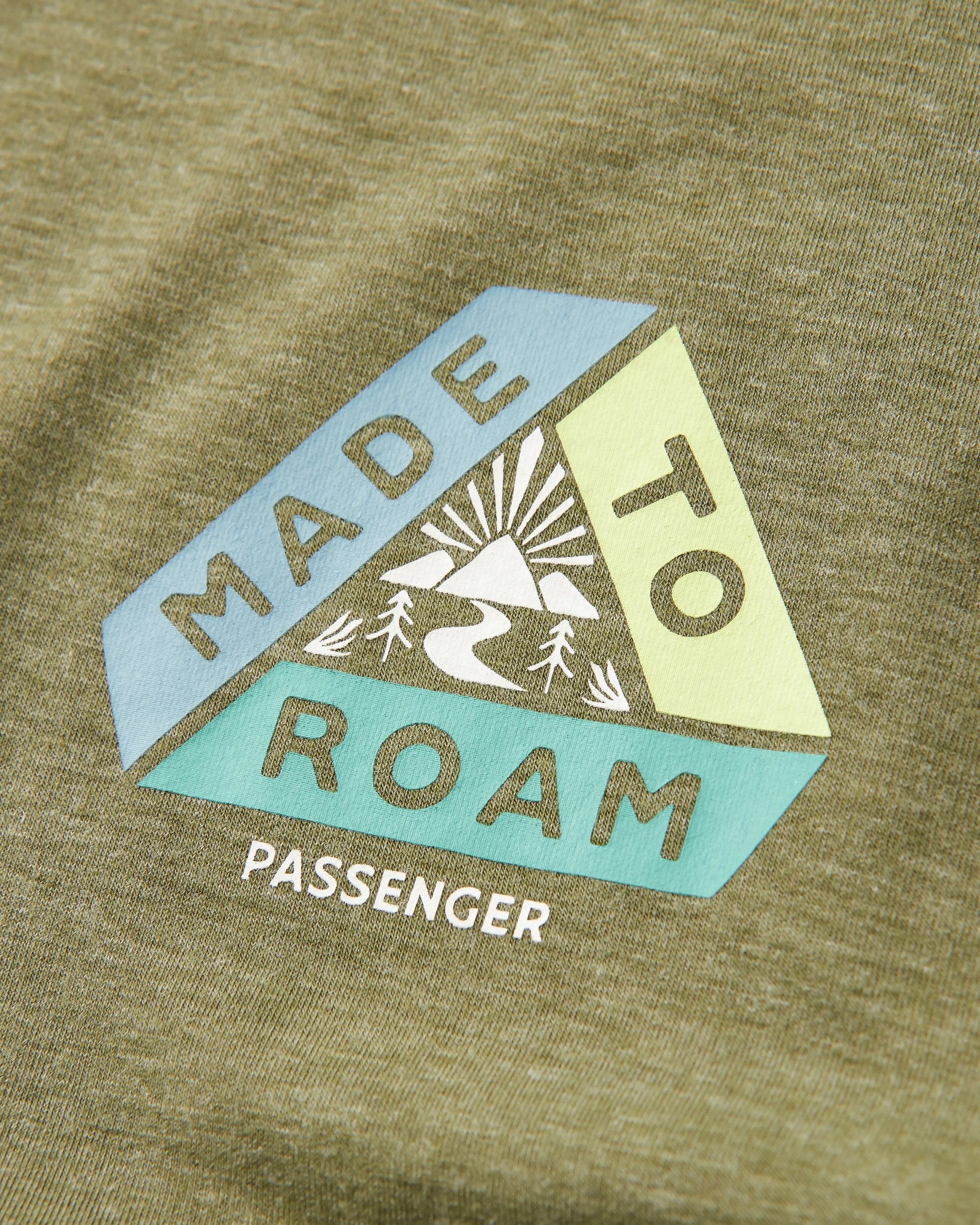 Kirkwood Textured Active T-Shirt - Khaki - Flatlay