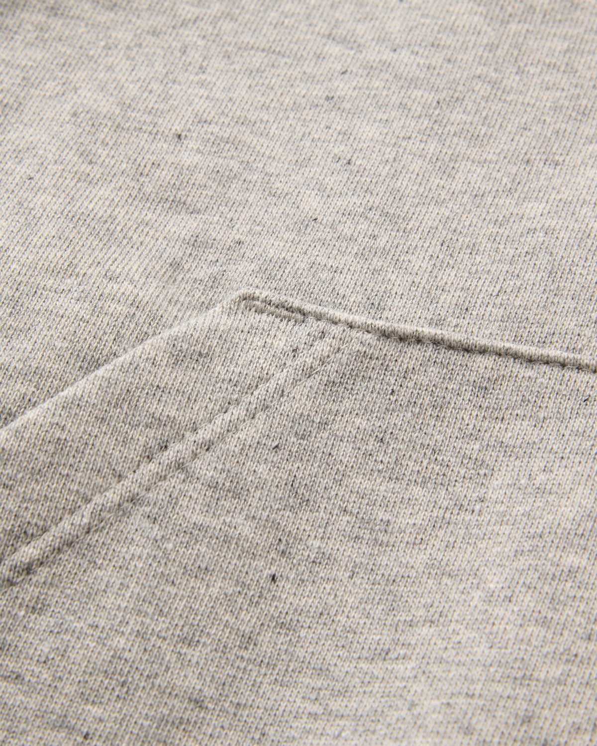 Riser Organic Cotton Hoodie - Grey Marl - Flatlay