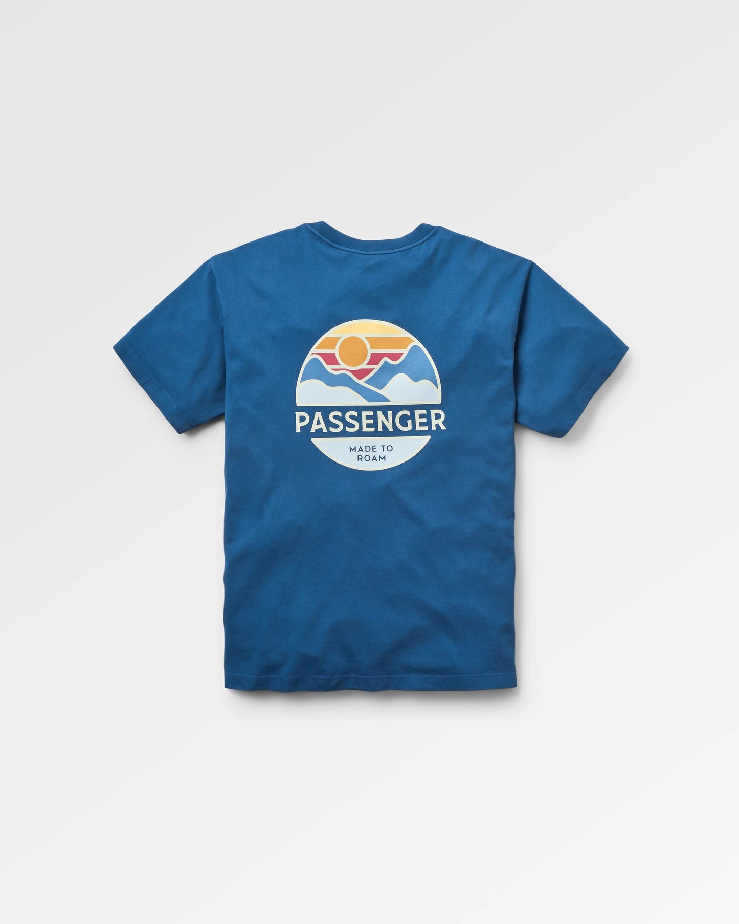 Laidback Recycled Cotton Relaxed Fit T-Shirt - Dark Denim - Flatlay