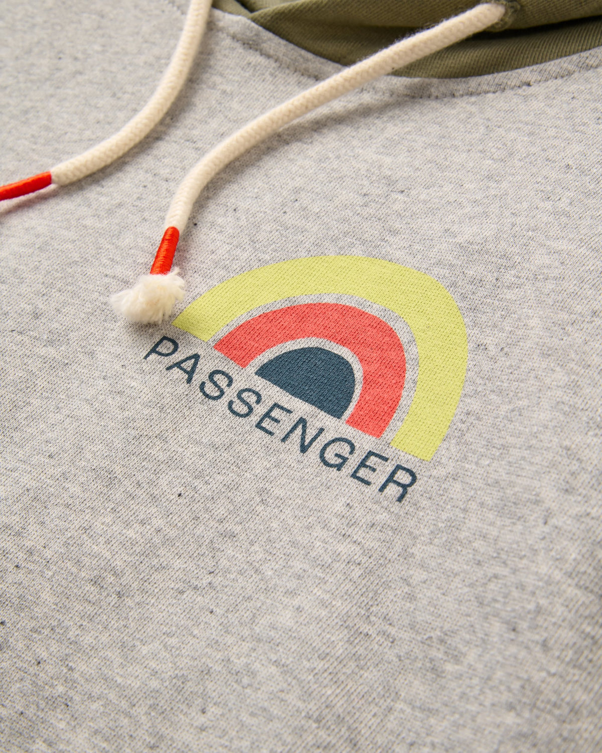 Riser Organic Cotton Hoodie - Grey Marl - Flatlay