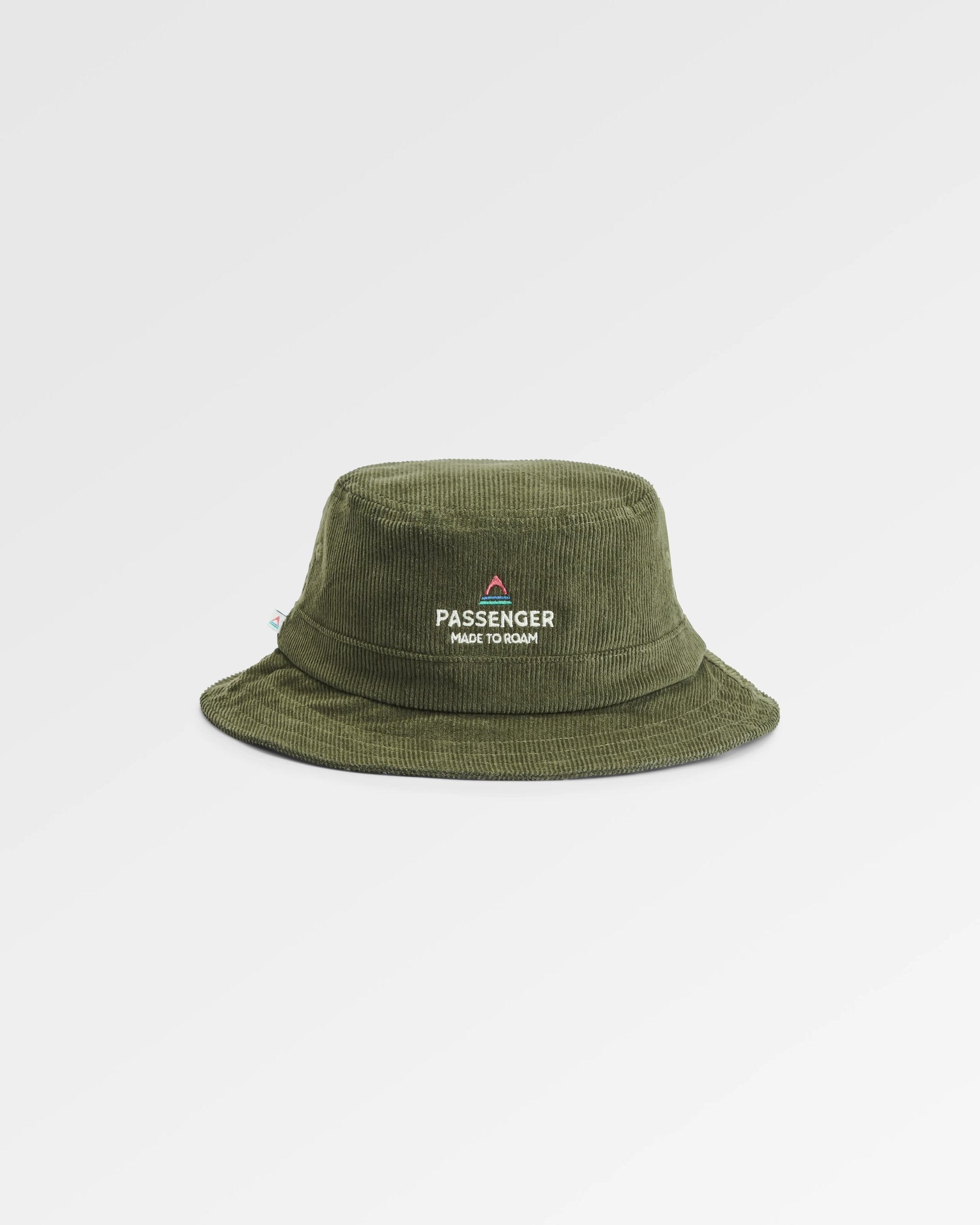Forest Recycled Cord Bucket Hat - Khaki - Flatlay