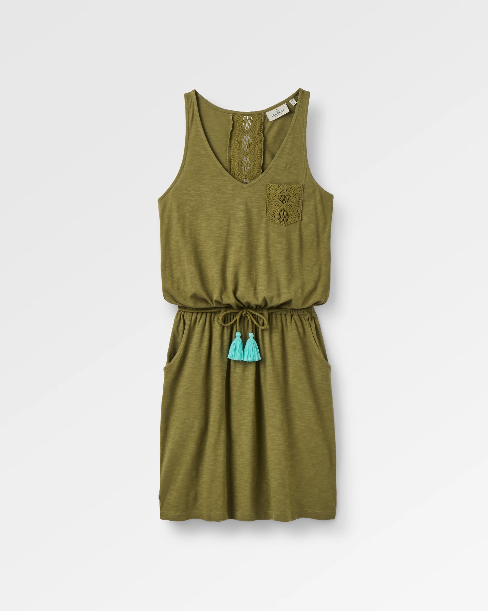Rivergate Organic Cotton Dress 2.0 - Clover - Flatlay