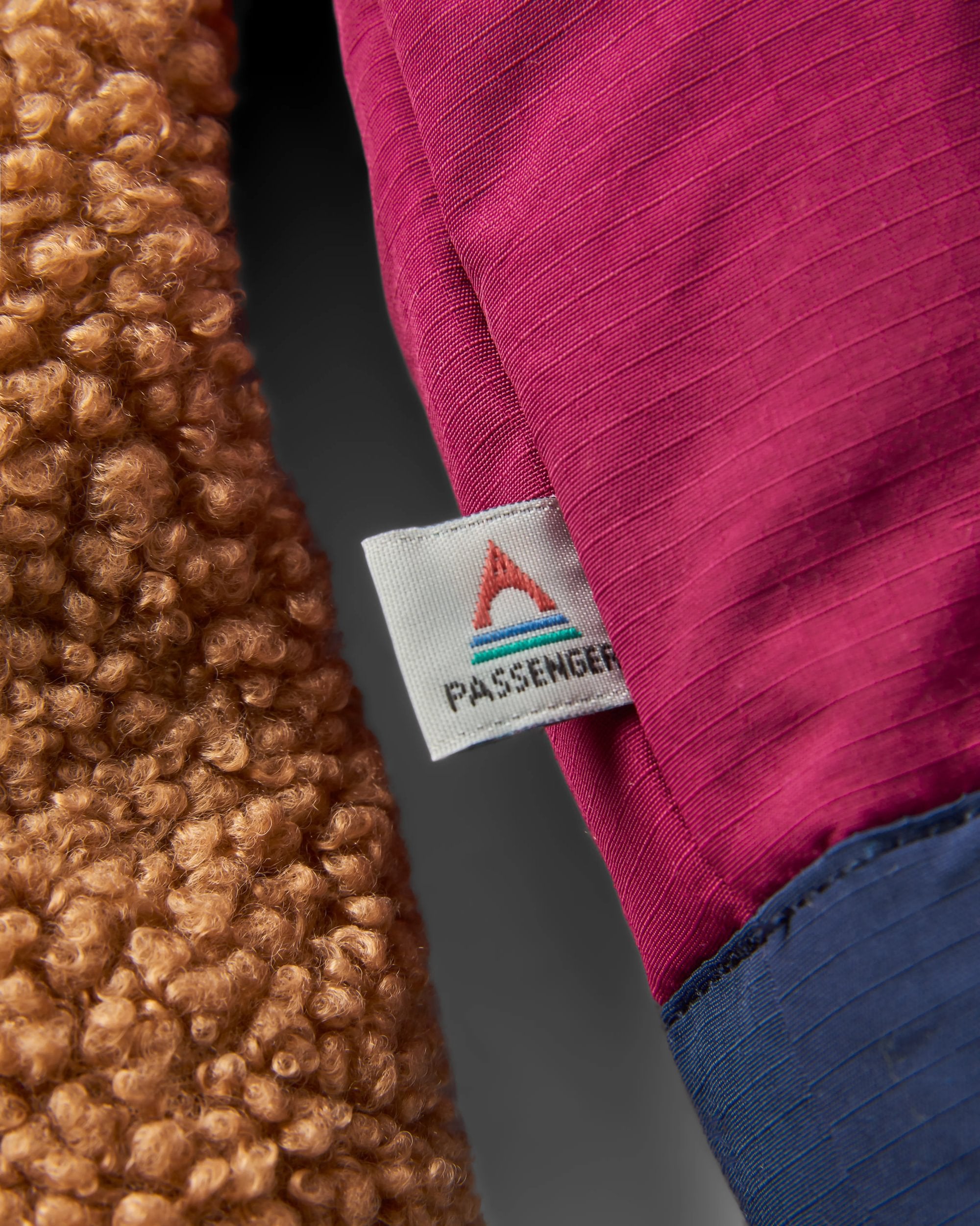 Lara Quilted Jacket - Toffee/Fig - Flatlay