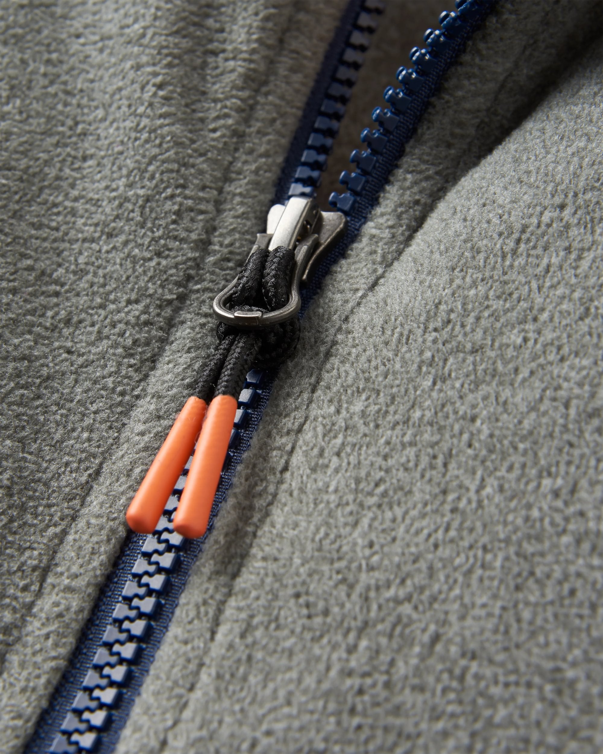Switchback Recycled Micro Polartec® Fleece - Grey Marl 2 - Flatlay