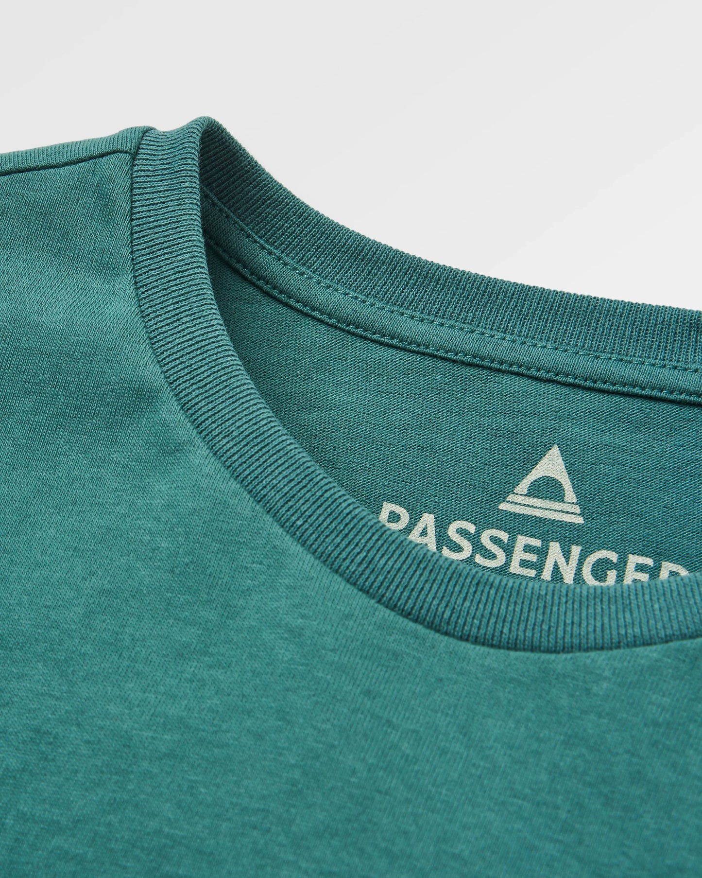 Escapism Recycled Cotton T-Shirt - Deep Ocean - Flatlay