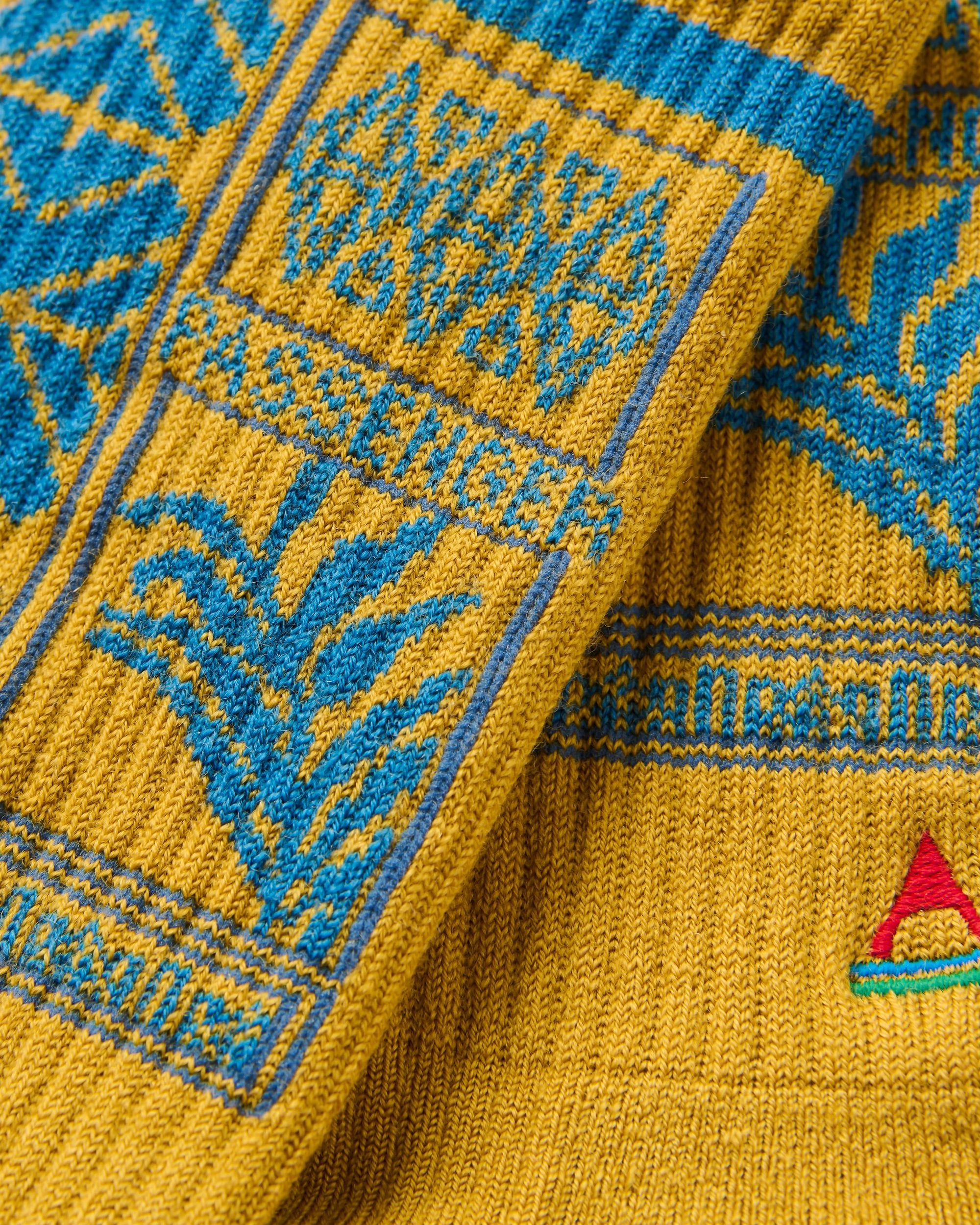 Thuring Merino Socks - Mustard Yellow - Flatlay