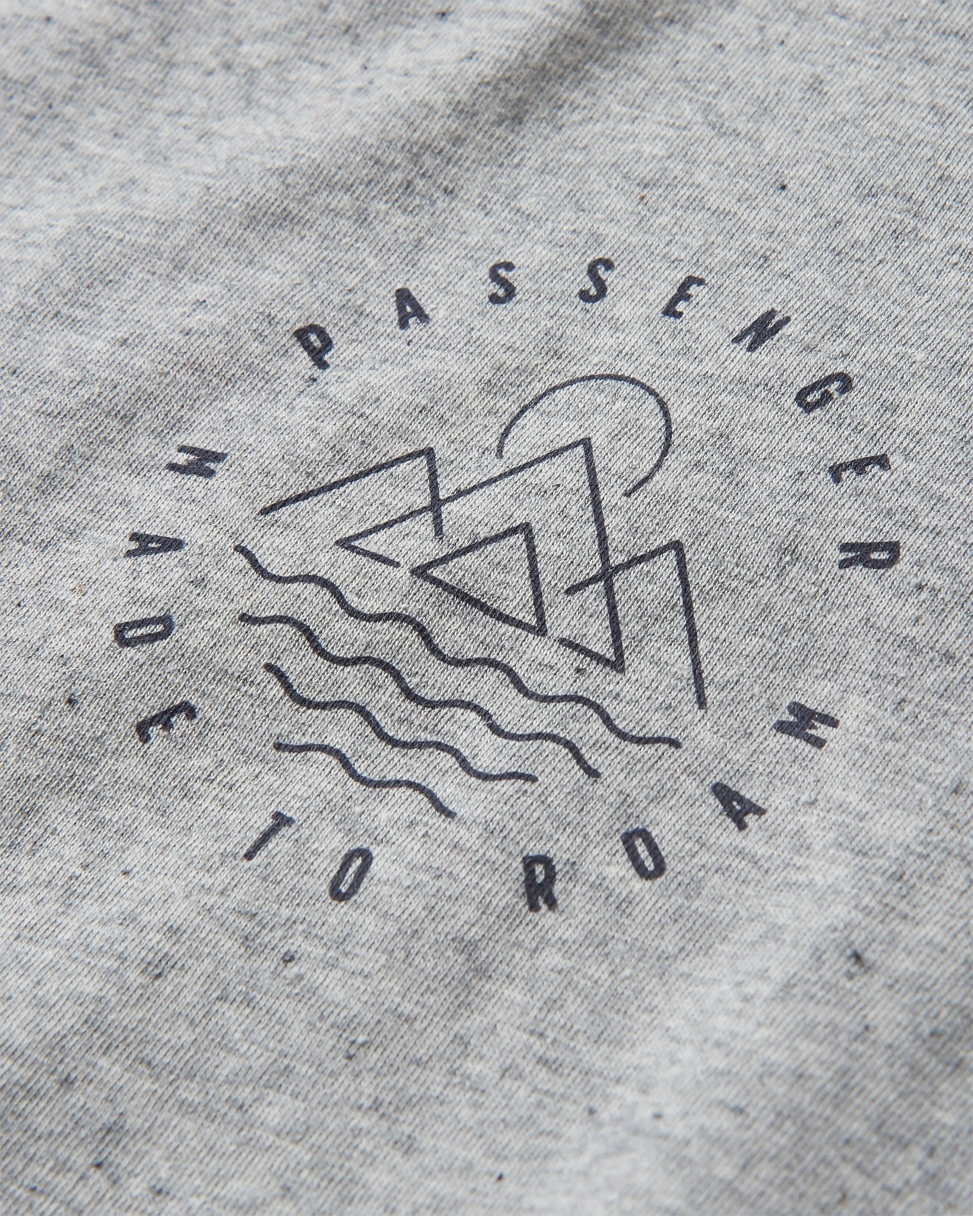 Escapism Recycled Cotton T-Shirt - Grey Marl - Flatlay