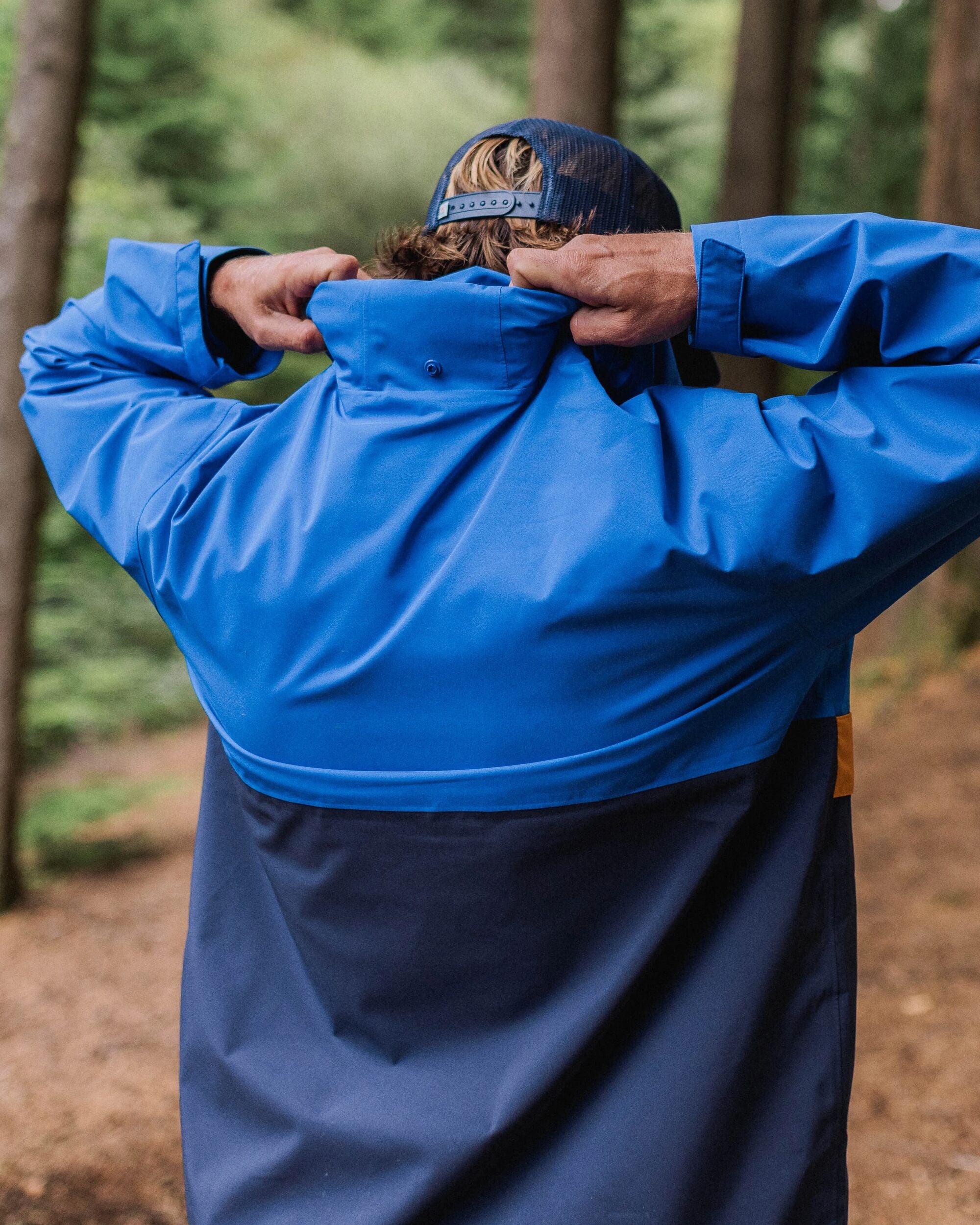 Diablo Recycled Waterproof Anorak - Azure Blue - Lifestyle