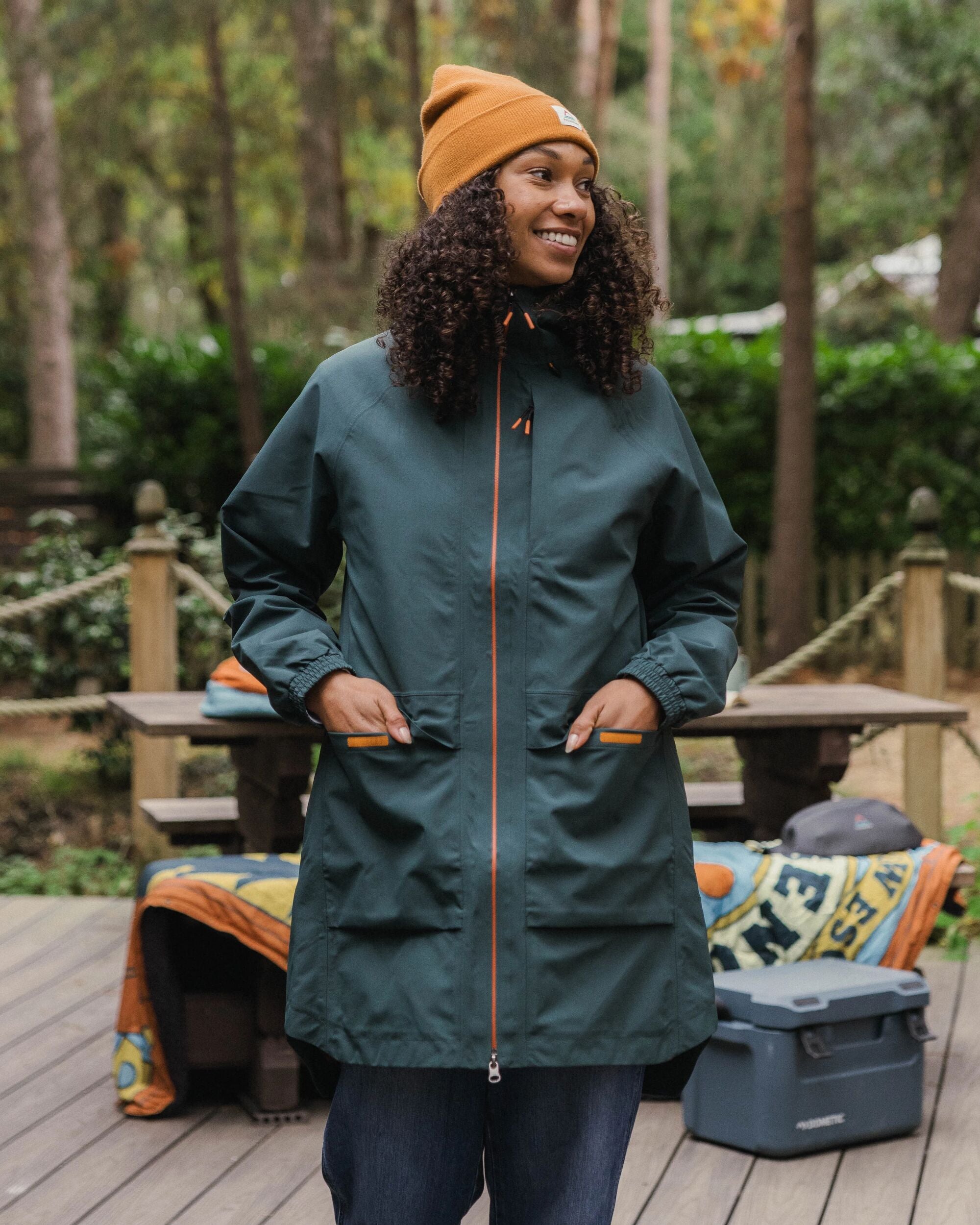 Serein Waterproof Jacket - Dark Fern - Lifestyle
