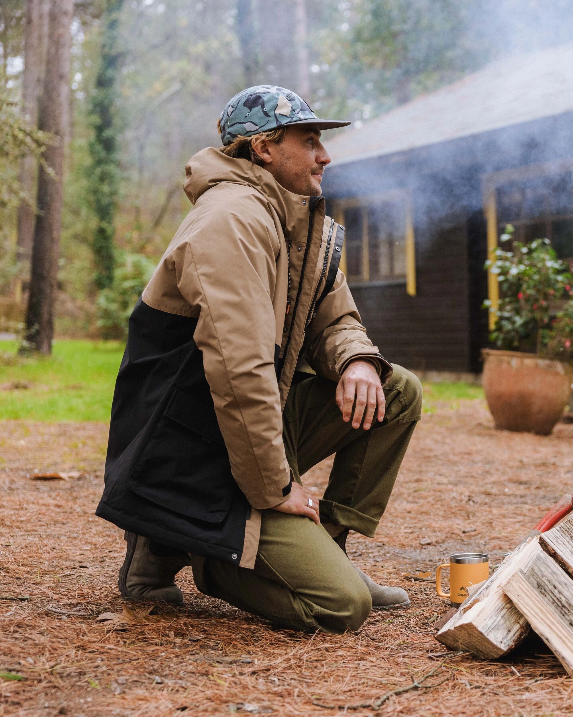 Baltic Recycled Insulated Parka - Caramel/Black - Lifestyle