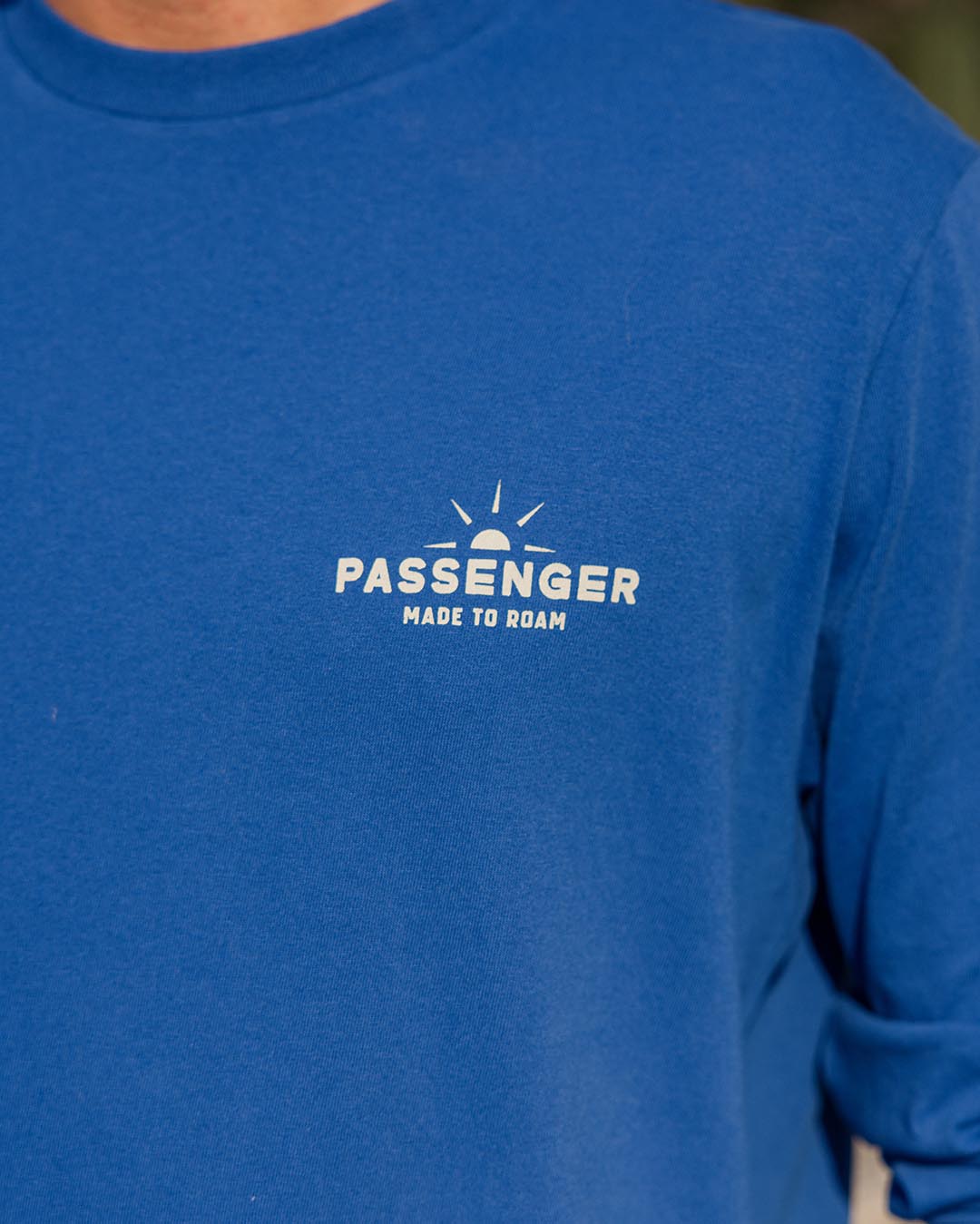 Roam Free Recycled Cotton Ls T-Shirt - True Blue